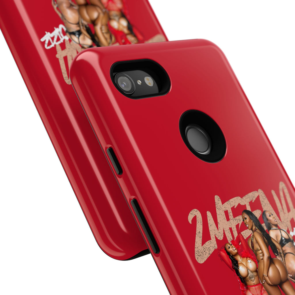 Phone Case - '2MEEZNA' Pin-Up Trio Graphic Slim Protective Cover