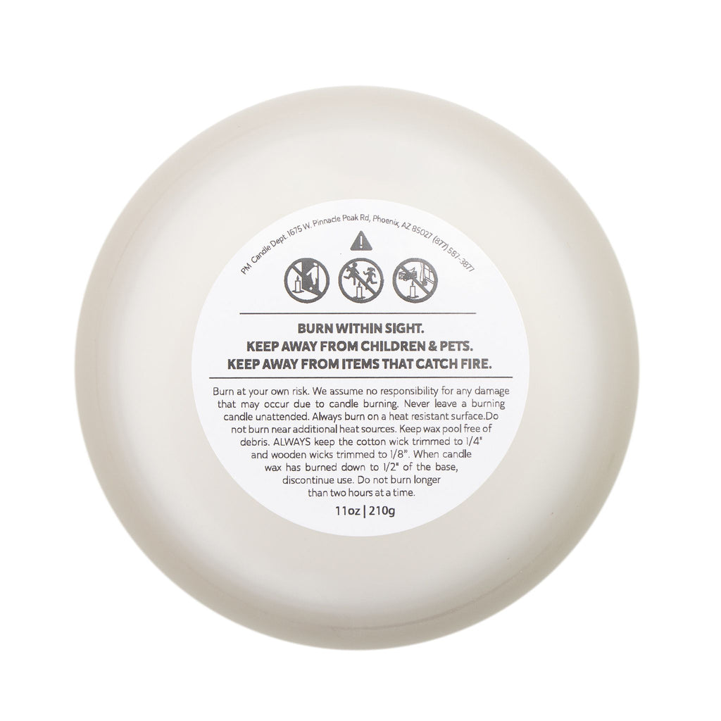 Frosted Glass Candle — Bold Pinup Illustration Scented Soy Candle, 11oz