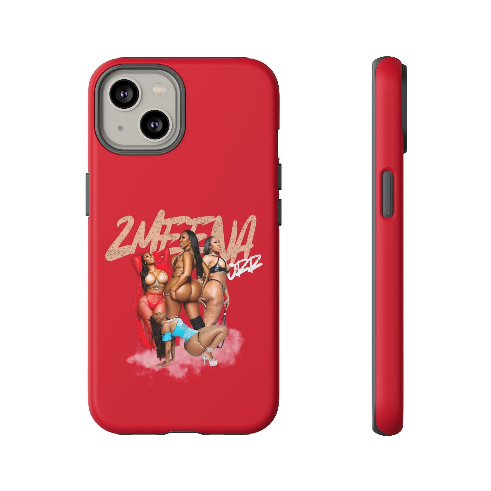 Phone Case - '2MEEZNA' Pin-Up Trio Graphic Slim Protective Cover