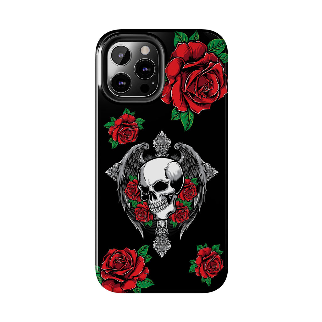 Skull and Rose Phone Case