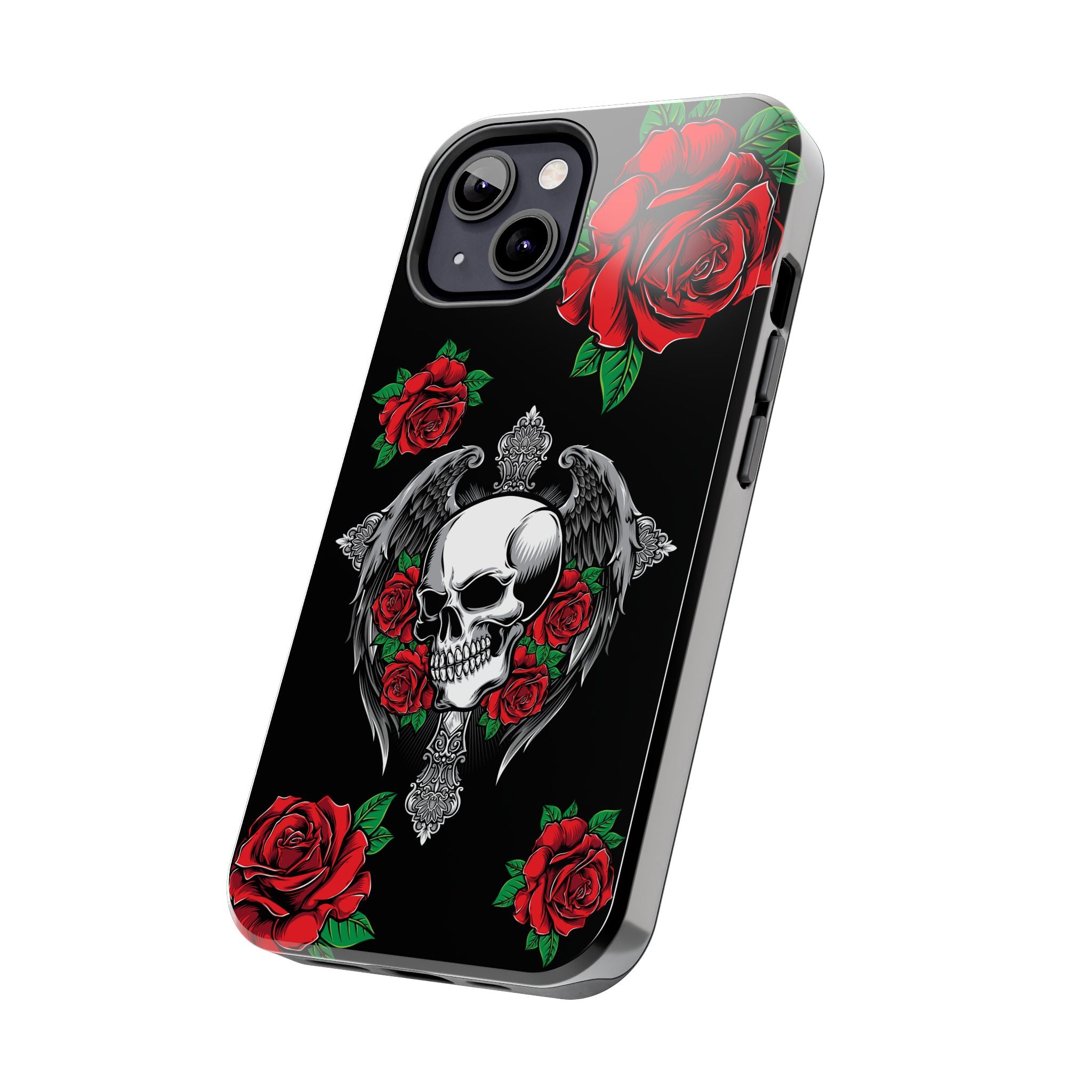 Skull and Rose Phone Case