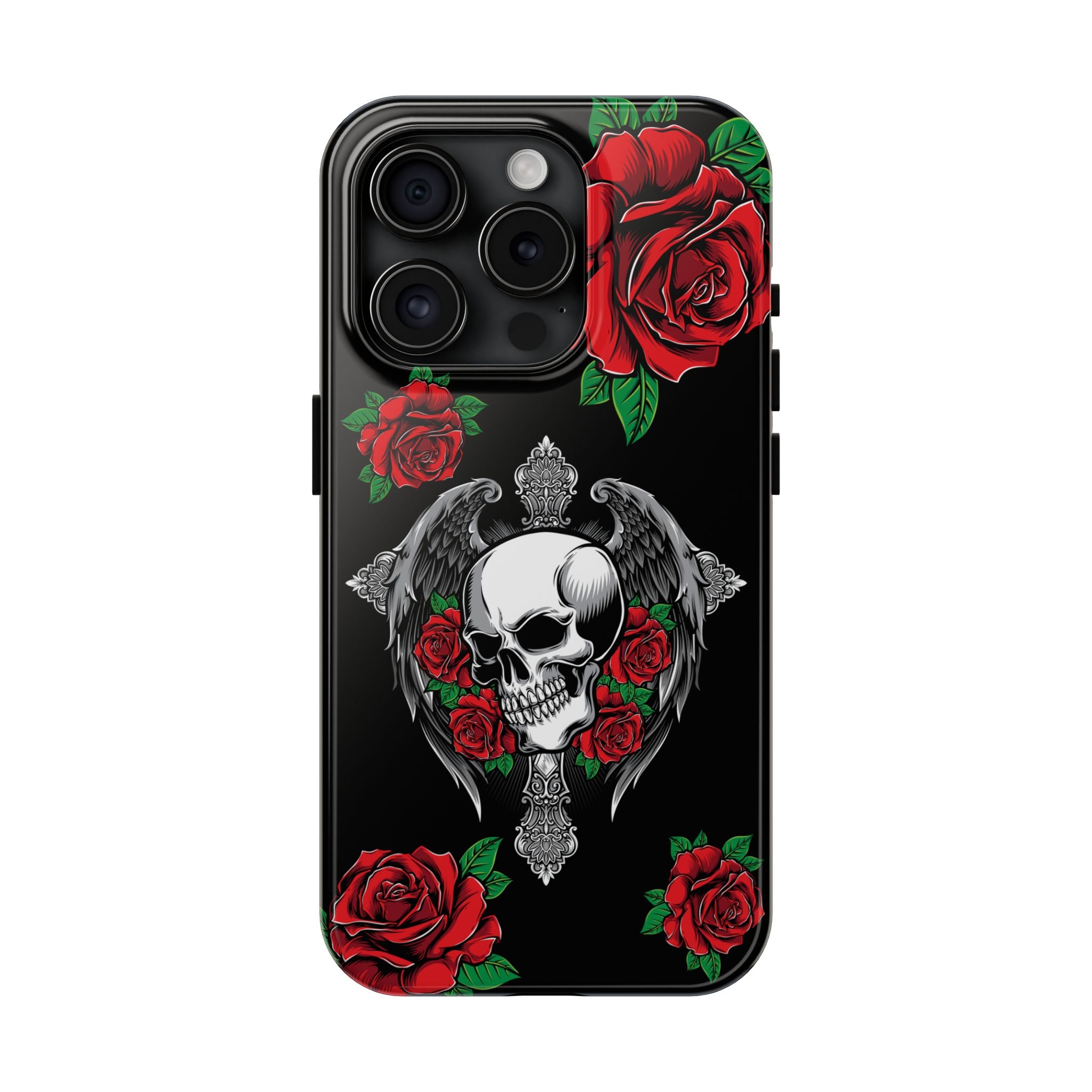 Skull and Rose Phone Case