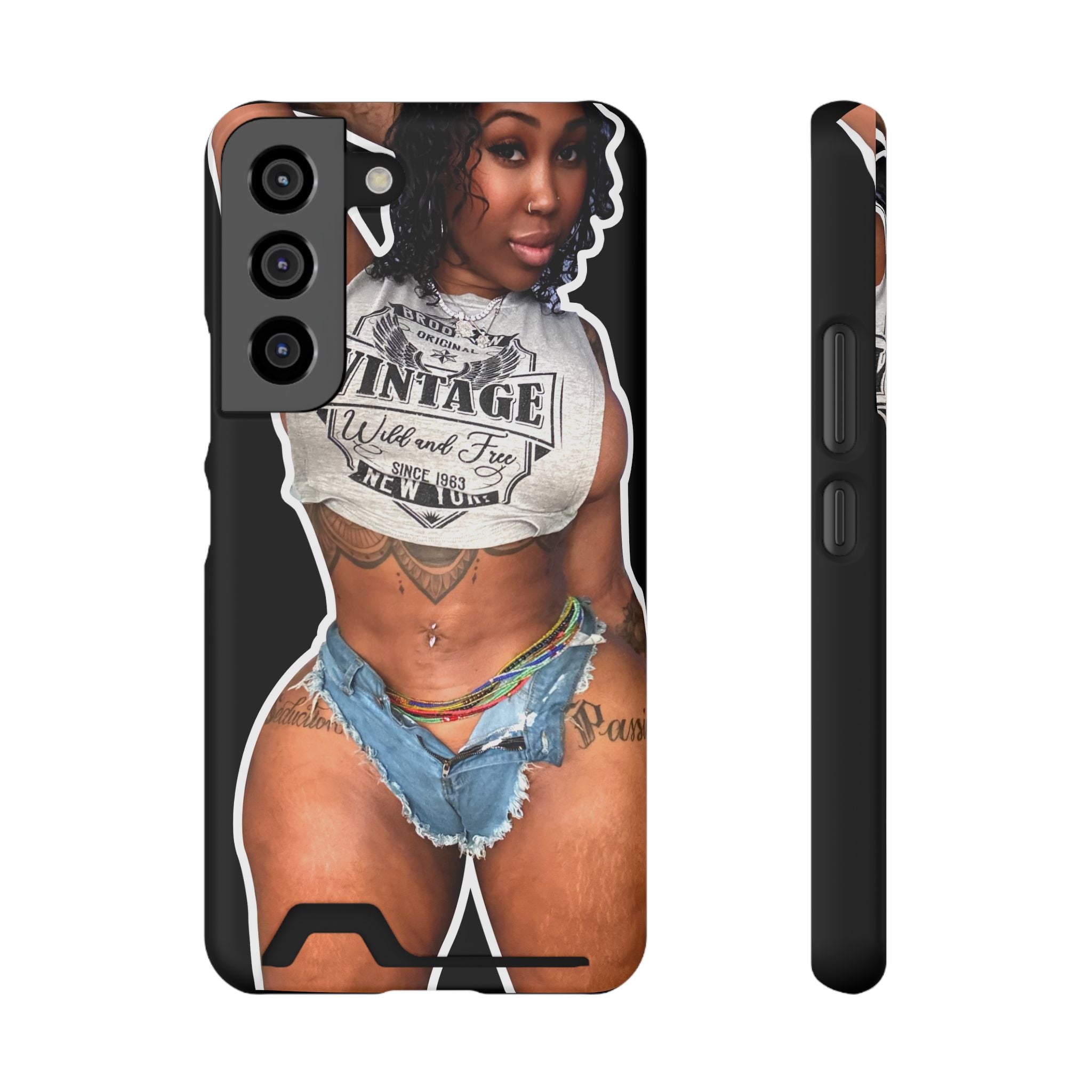 ZMEENAORR Phone Case With Card Holder