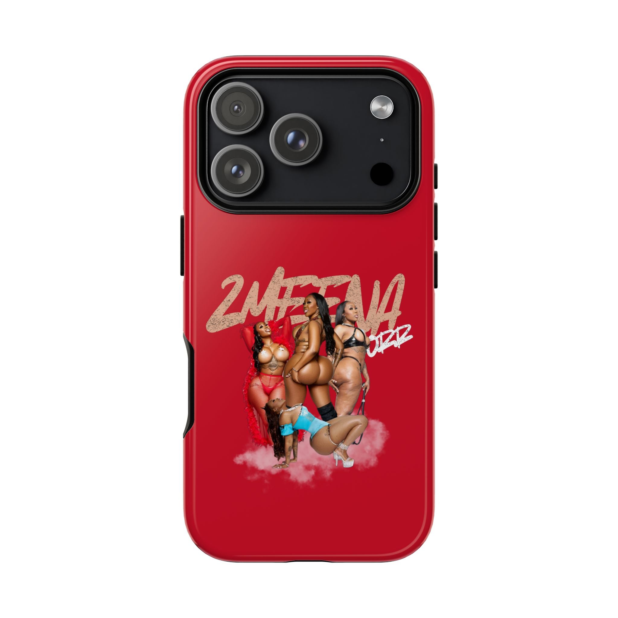 Phone Case - '2MEEZNA' Pin-Up Trio Graphic Slim Protective Cover