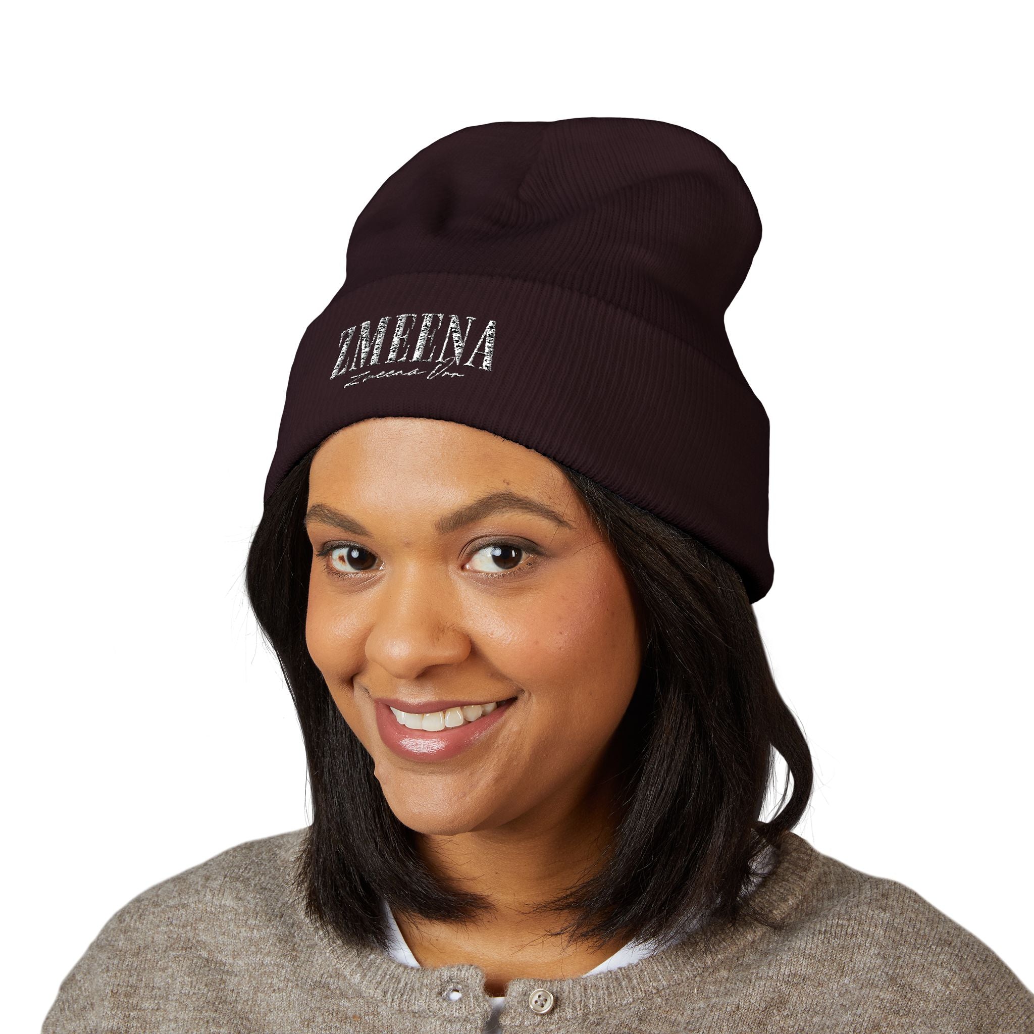 Embroidered Zmeena Beanie