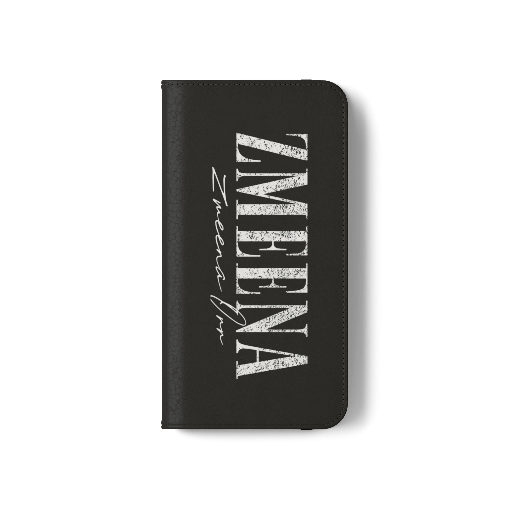 Black Personalized Flip Phone Case – "Super Wet" Graphic & Name (Tamena)