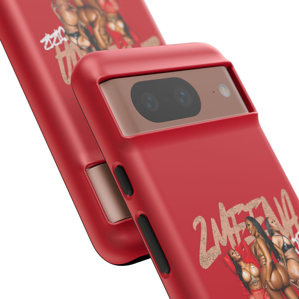 Phone Case - '2MEEZNA' Pin-Up Trio Graphic Slim Protective Cover