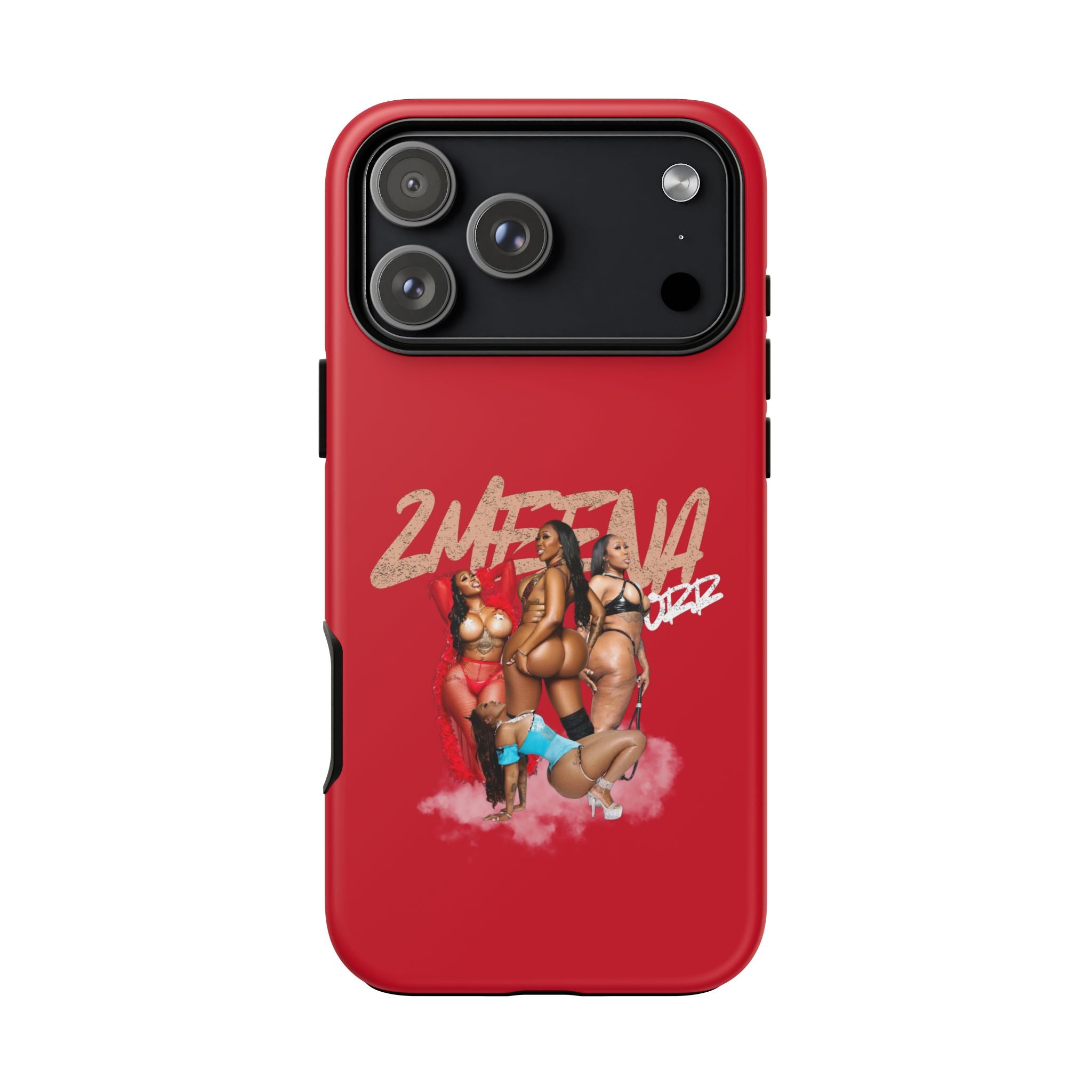 Phone Case - '2MEEZNA' Pin-Up Trio Graphic Slim Protective Cover