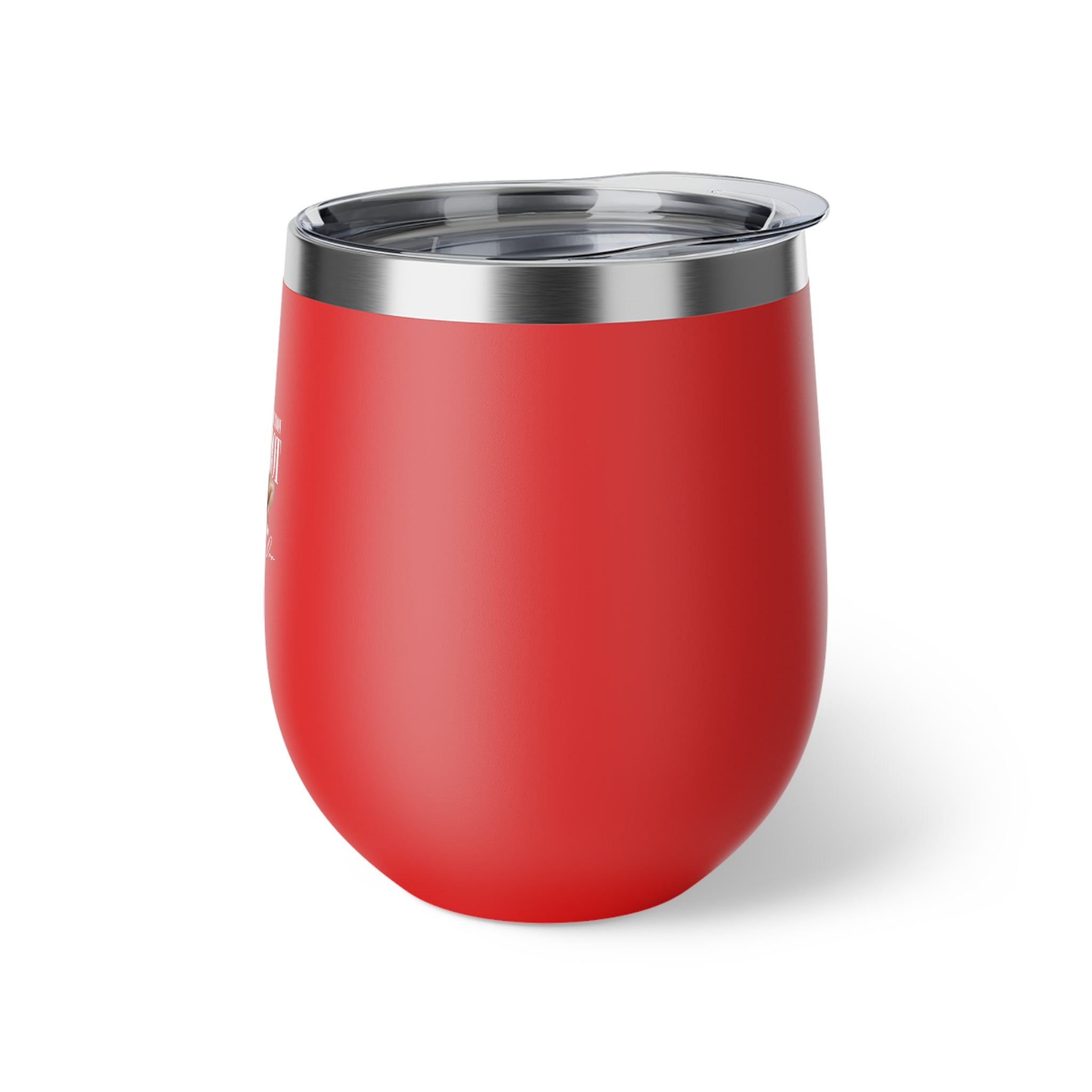 Insulated Wine Tumbler - "Handle With Caution Real Hot" Copper Vacuum 12oz