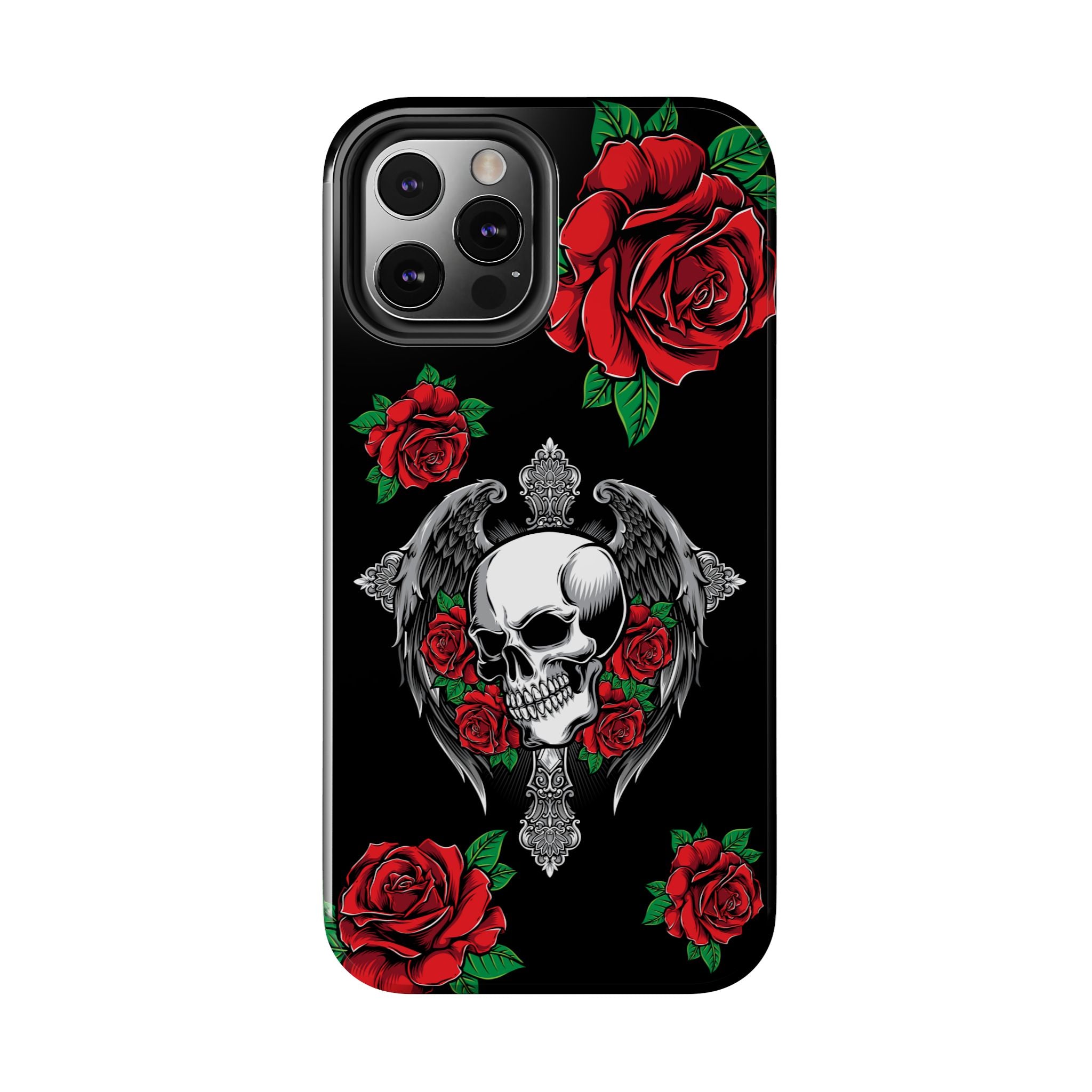 Skull and Rose Phone Case