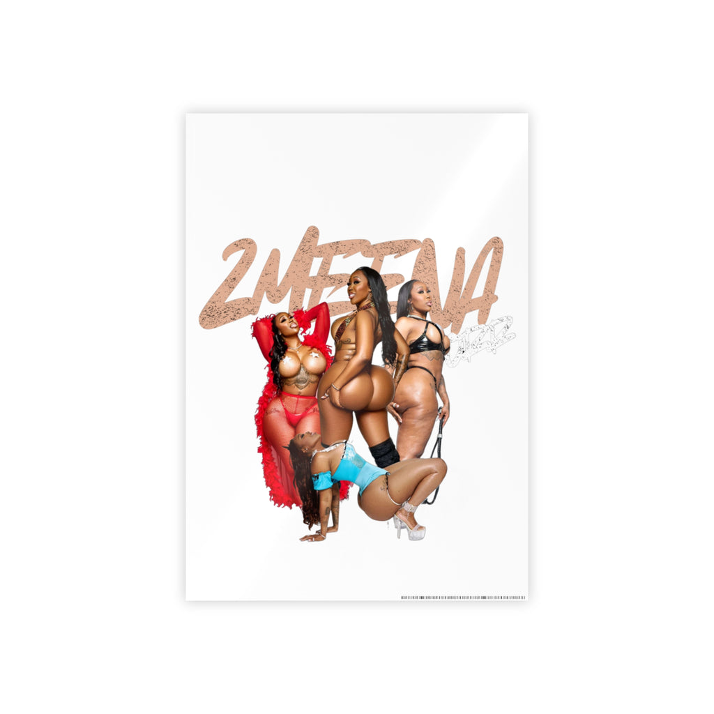 Gloss Poster — Sexy Pin-Up Curvy Women Art Print
