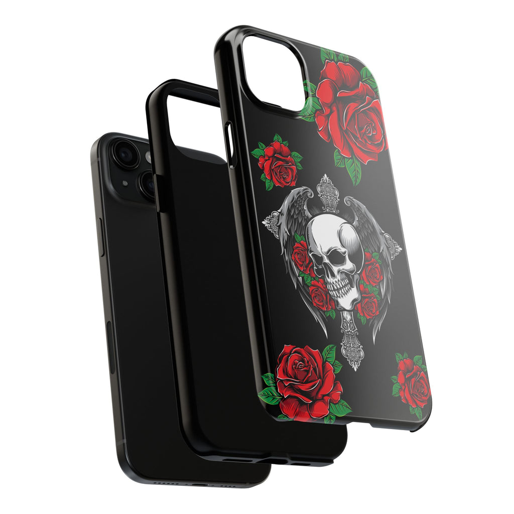 Skull and Rose Phone Case
