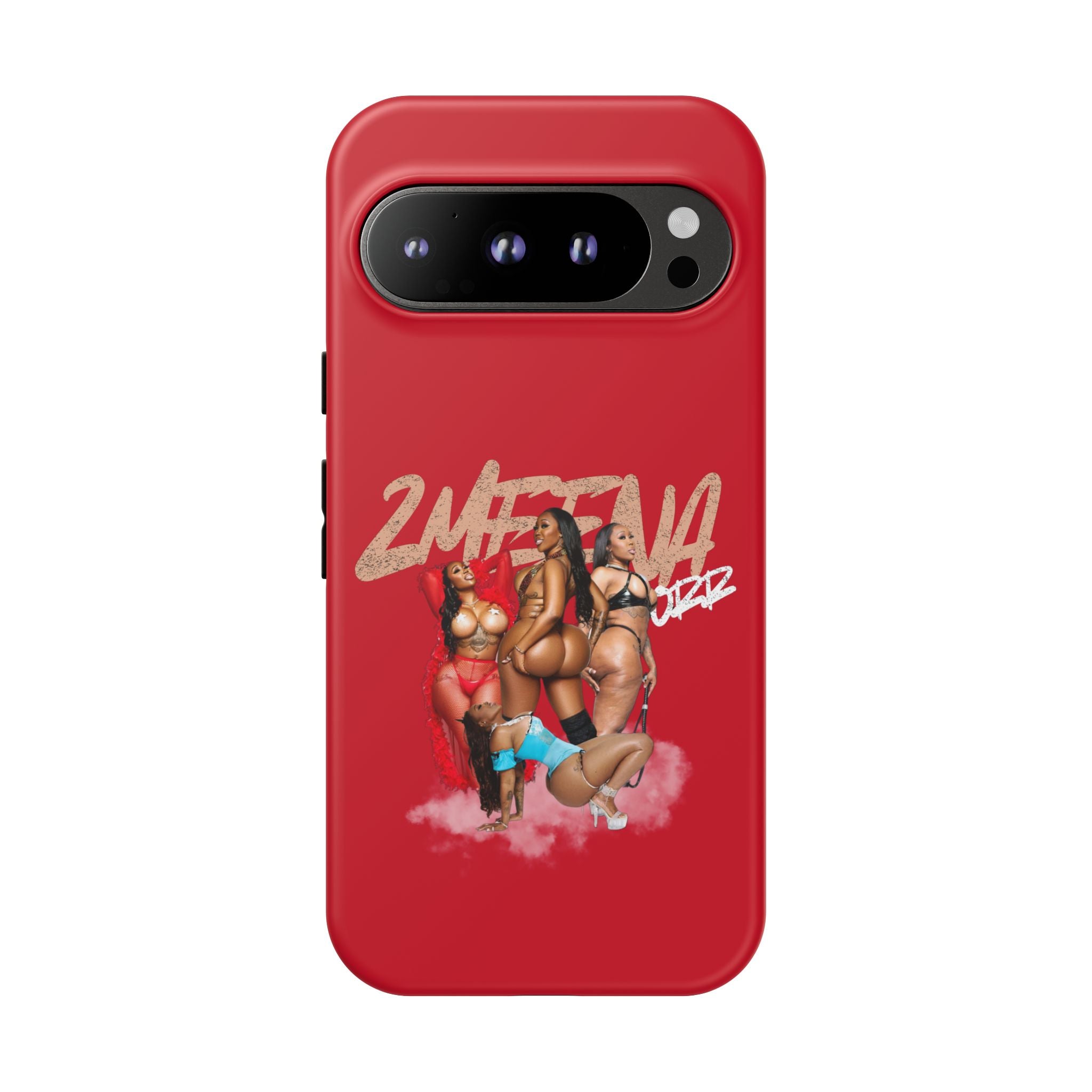 Phone Case - '2MEEZNA' Pin-Up Trio Graphic Slim Protective Cover