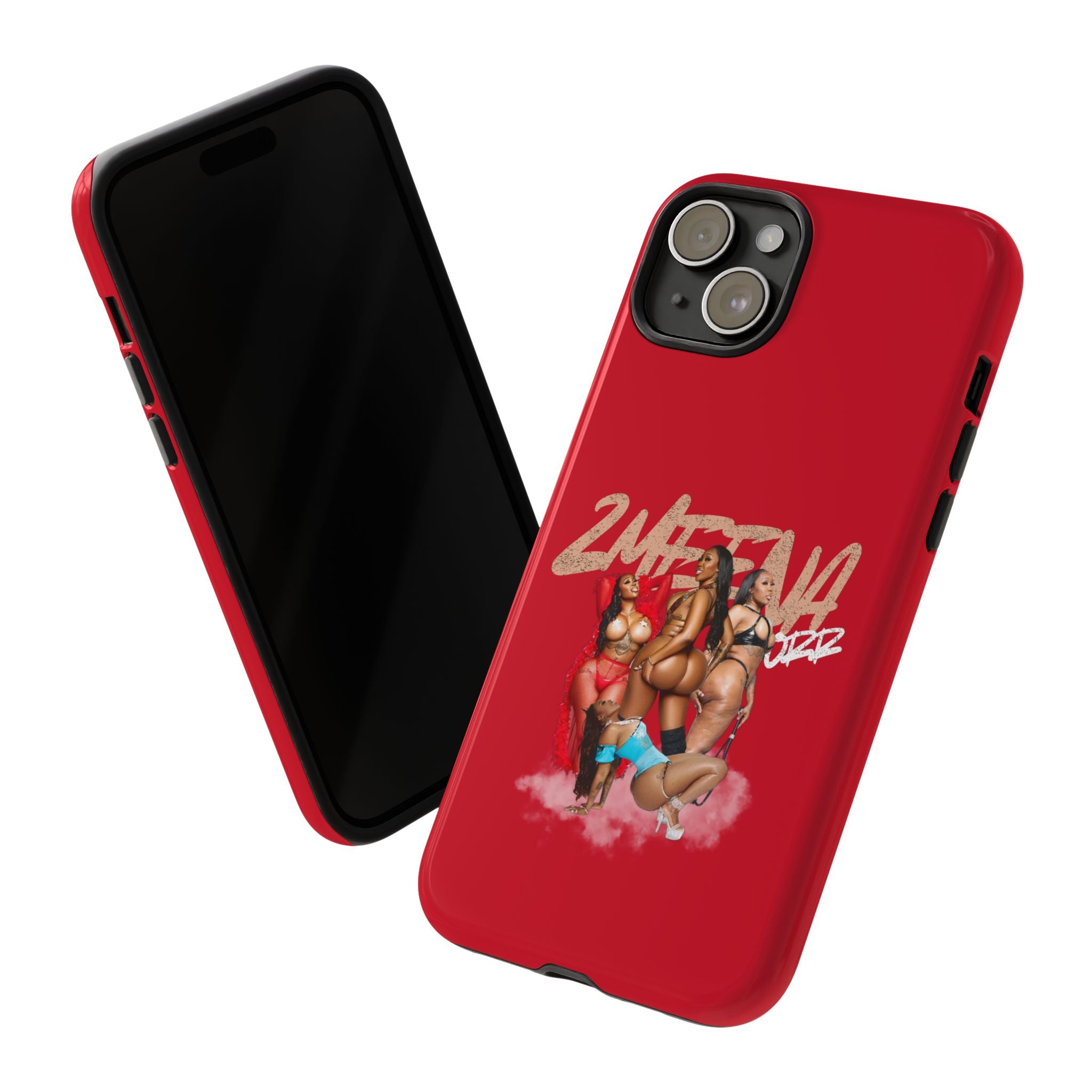 Phone Case - '2MEEZNA' Pin-Up Trio Graphic Slim Protective Cover