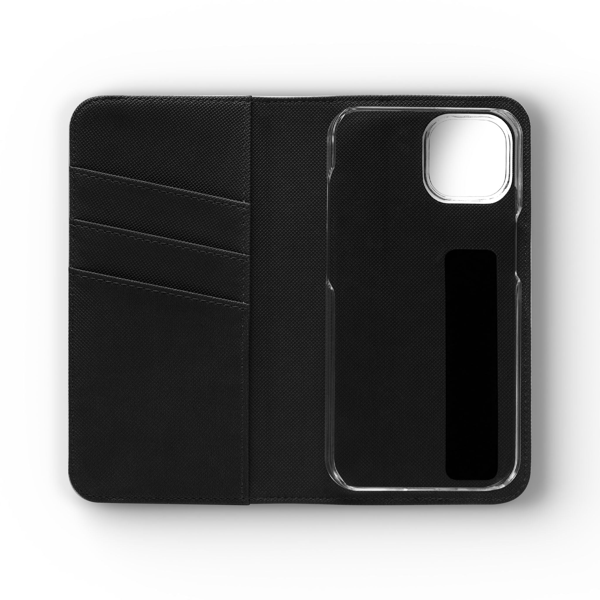 Black Personalized Flip Phone Case – "Super Wet" Graphic & Name (Tamena)