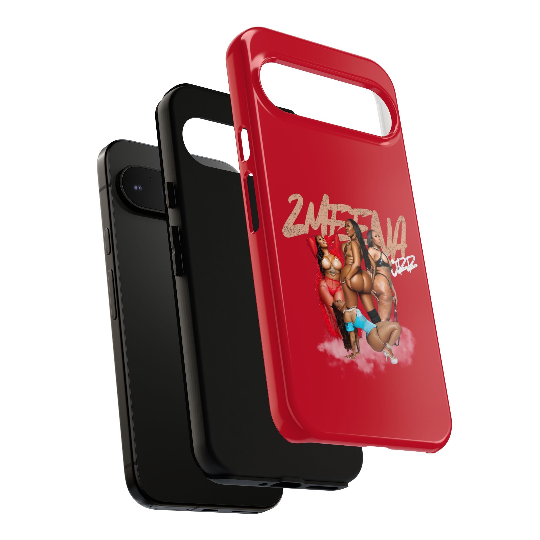 Phone Case - '2MEEZNA' Pin-Up Trio Graphic Slim Protective Cover