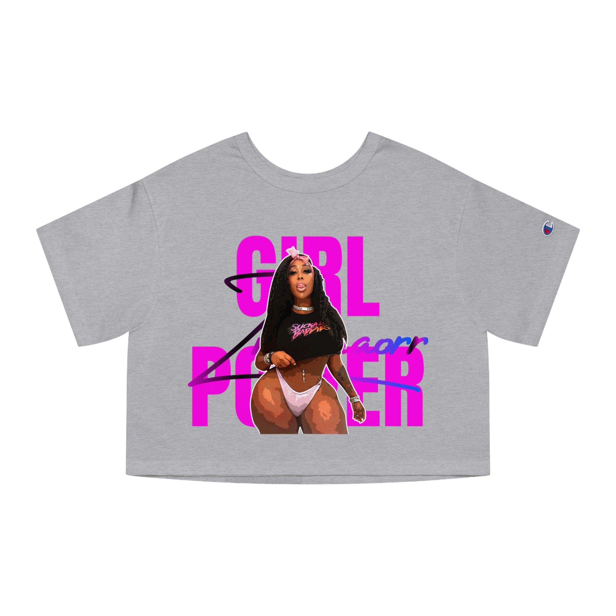 ZMEENAORR Champion Women's Heritage Cropped T-Shirt