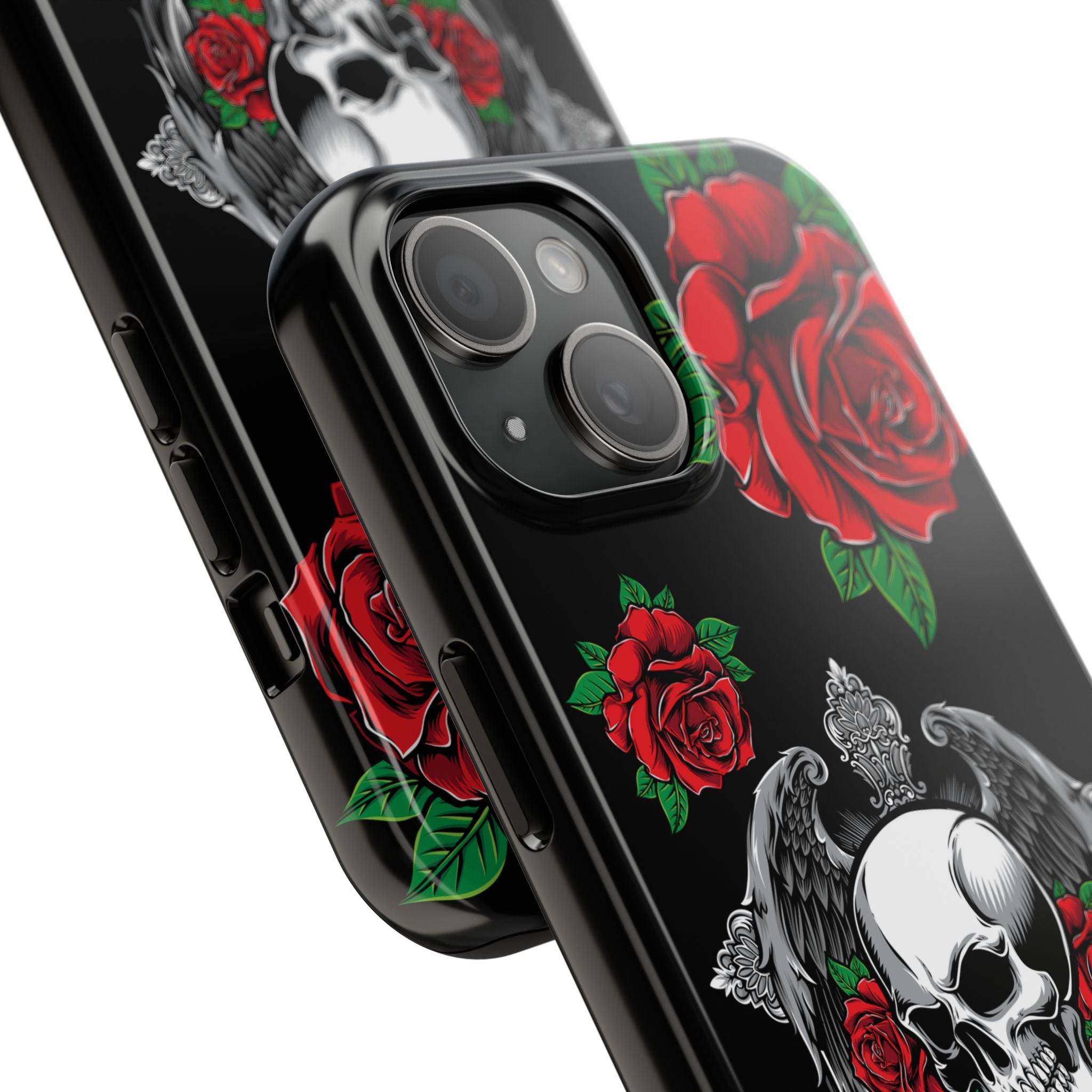 Skull and Rose Phone Case