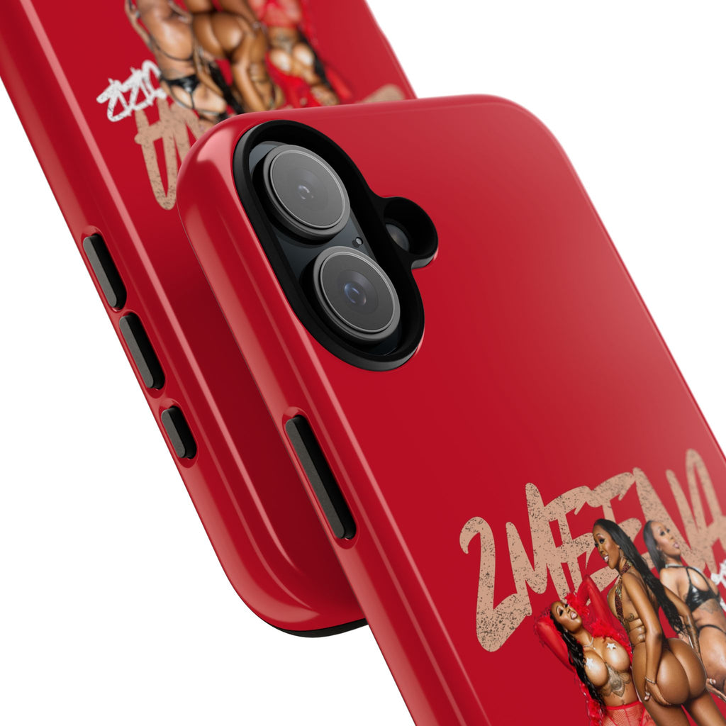 Phone Case - '2MEEZNA' Pin-Up Trio Graphic Slim Protective Cover