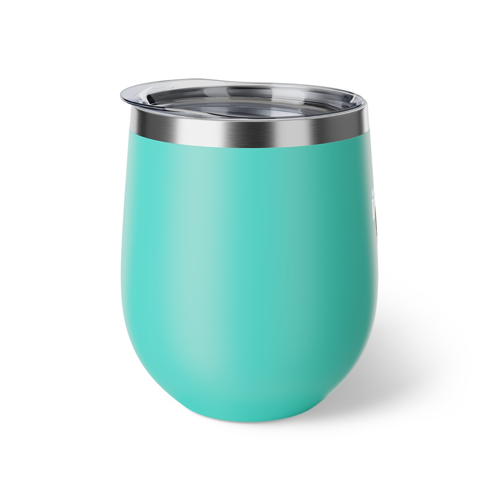 Insulated Wine Tumbler - "Handle With Caution Real Hot" Copper Vacuum 12oz