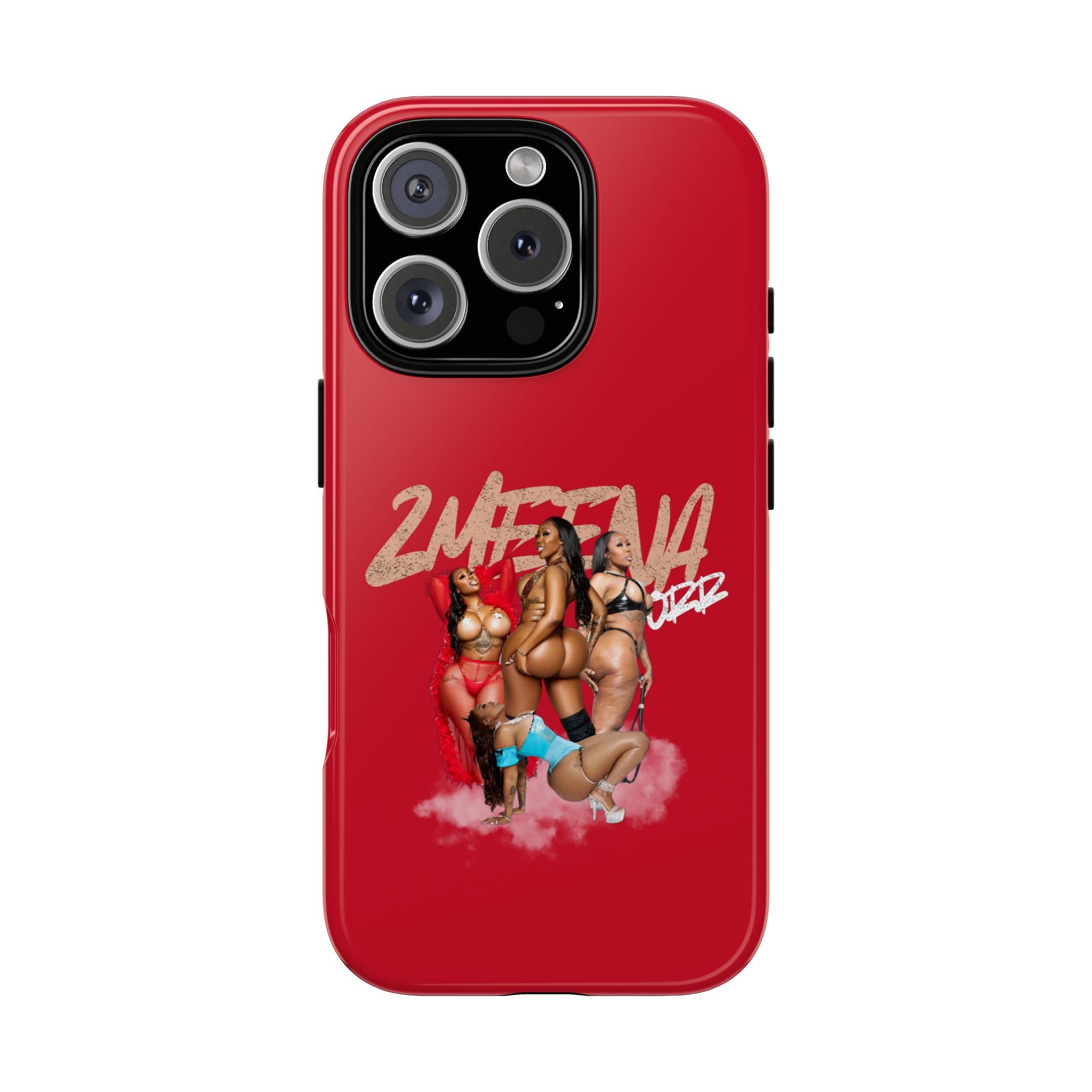 Phone Case - '2MEEZNA' Pin-Up Trio Graphic Slim Protective Cover