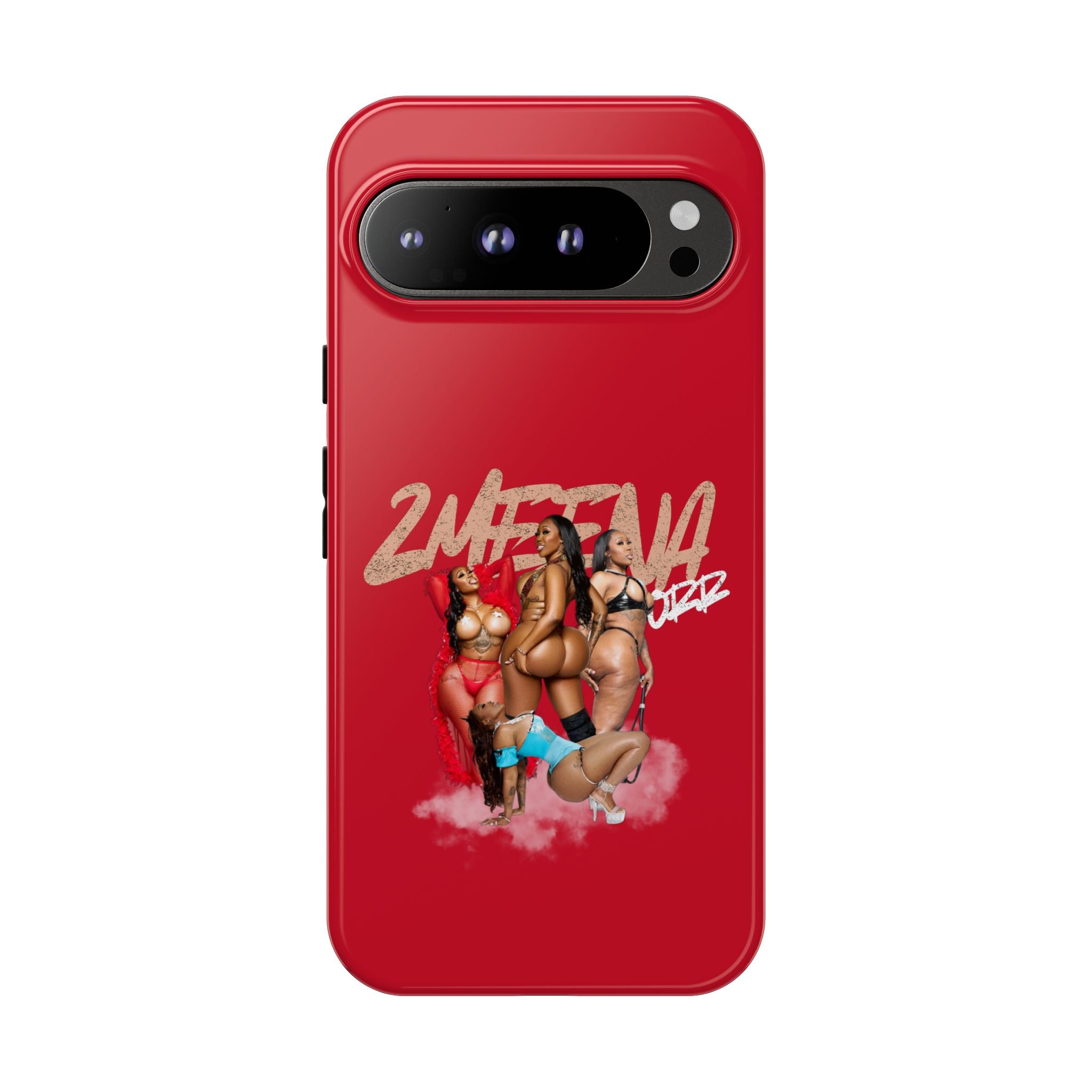 Phone Case - '2MEEZNA' Pin-Up Trio Graphic Slim Protective Cover