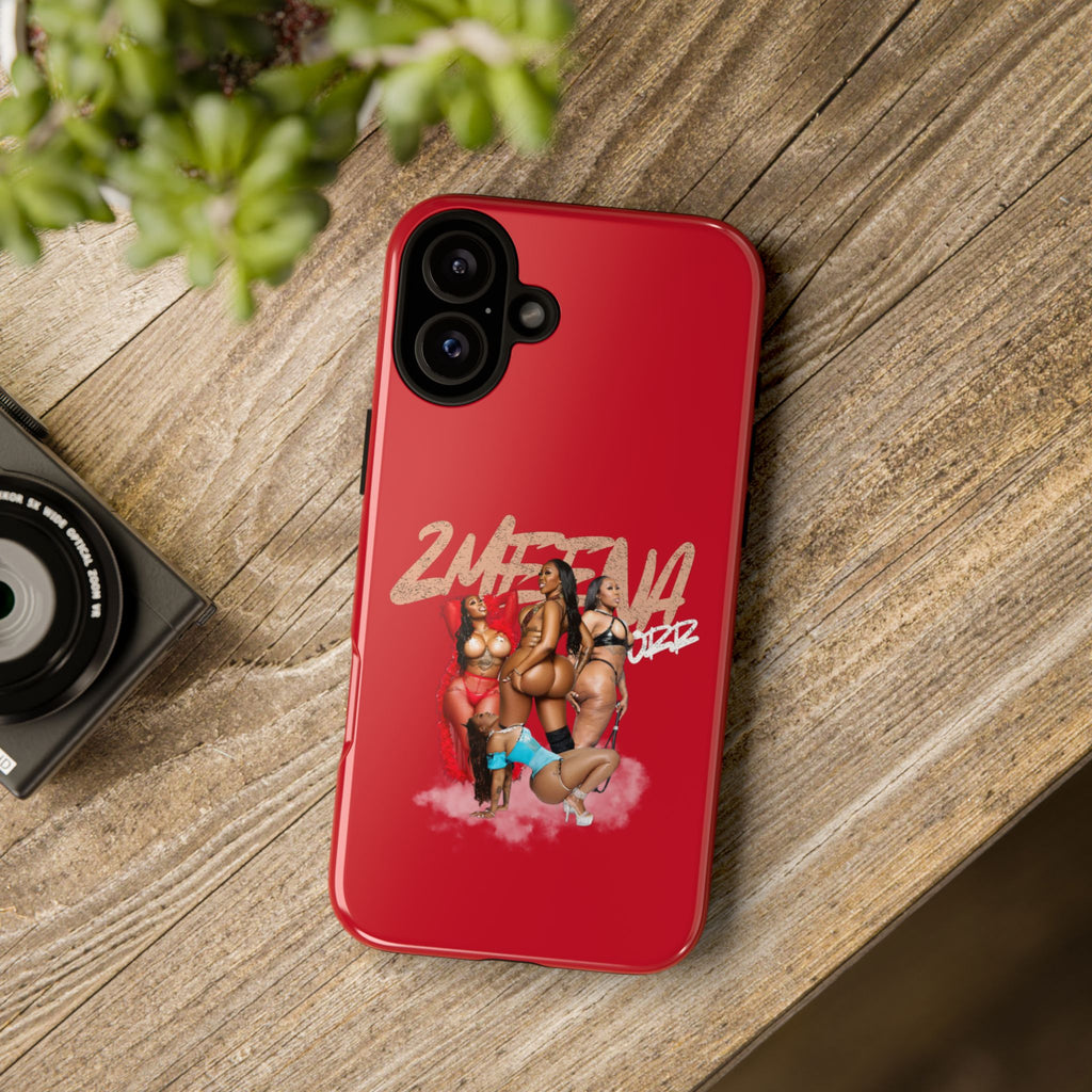 Phone Case - '2MEEZNA' Pin-Up Trio Graphic Slim Protective Cover