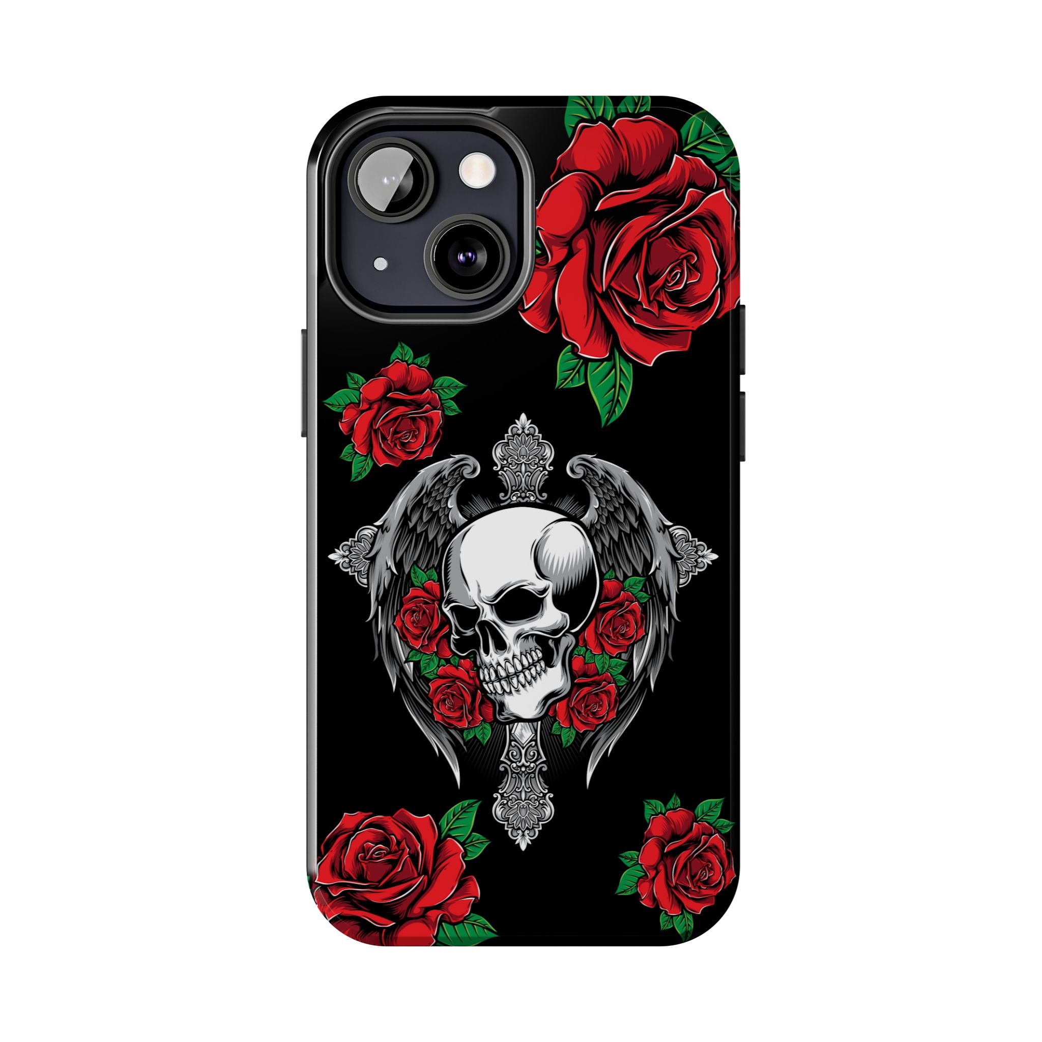 Skull and Rose Phone Case