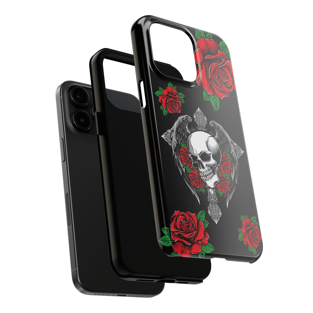 Skull and Rose Phone Case