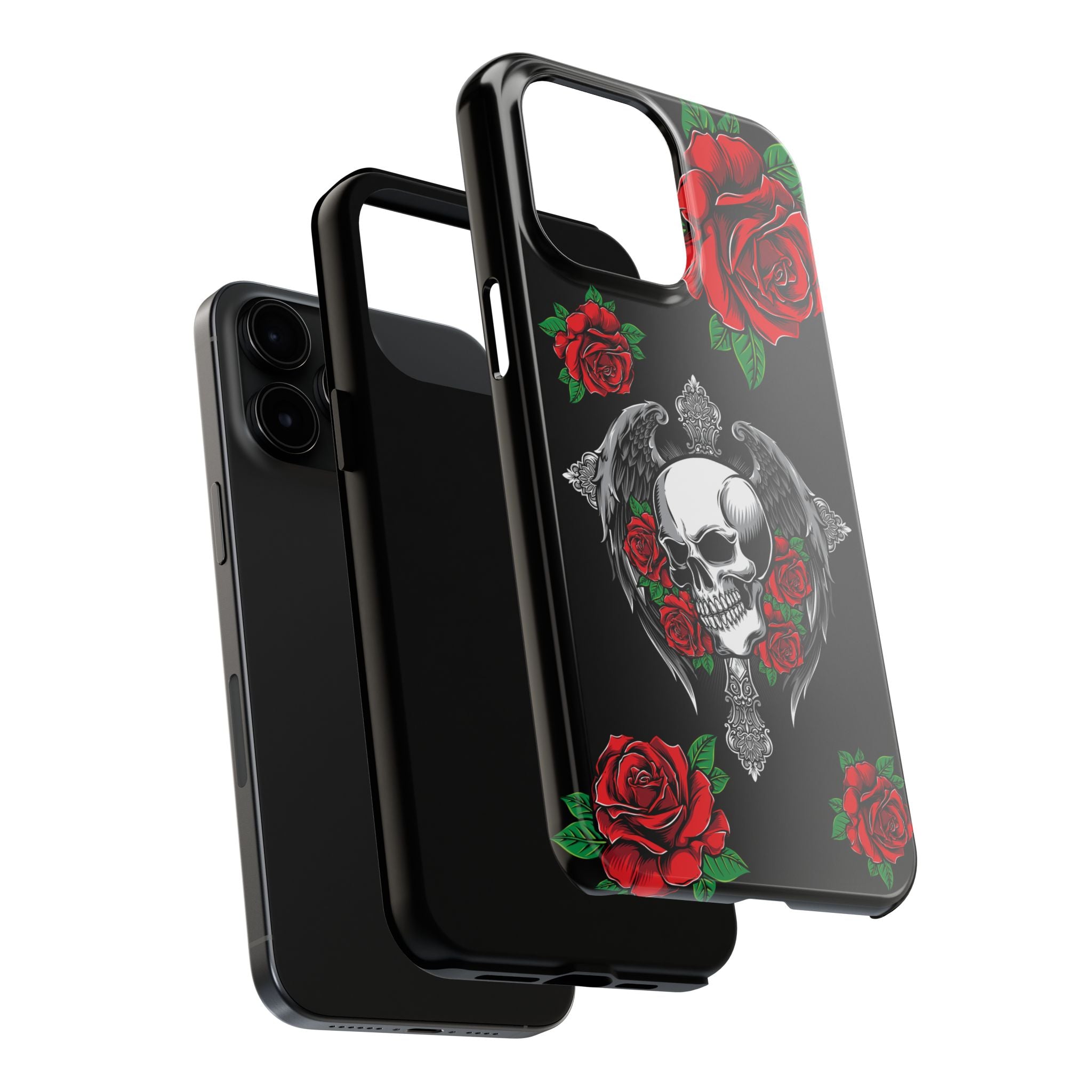 Skull and Rose Phone Case
