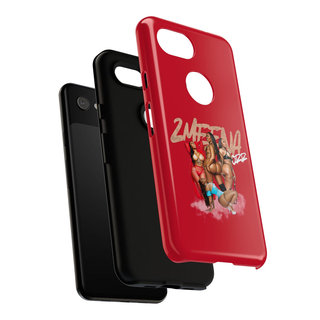 Phone Case - '2MEEZNA' Pin-Up Trio Graphic Slim Protective Cover