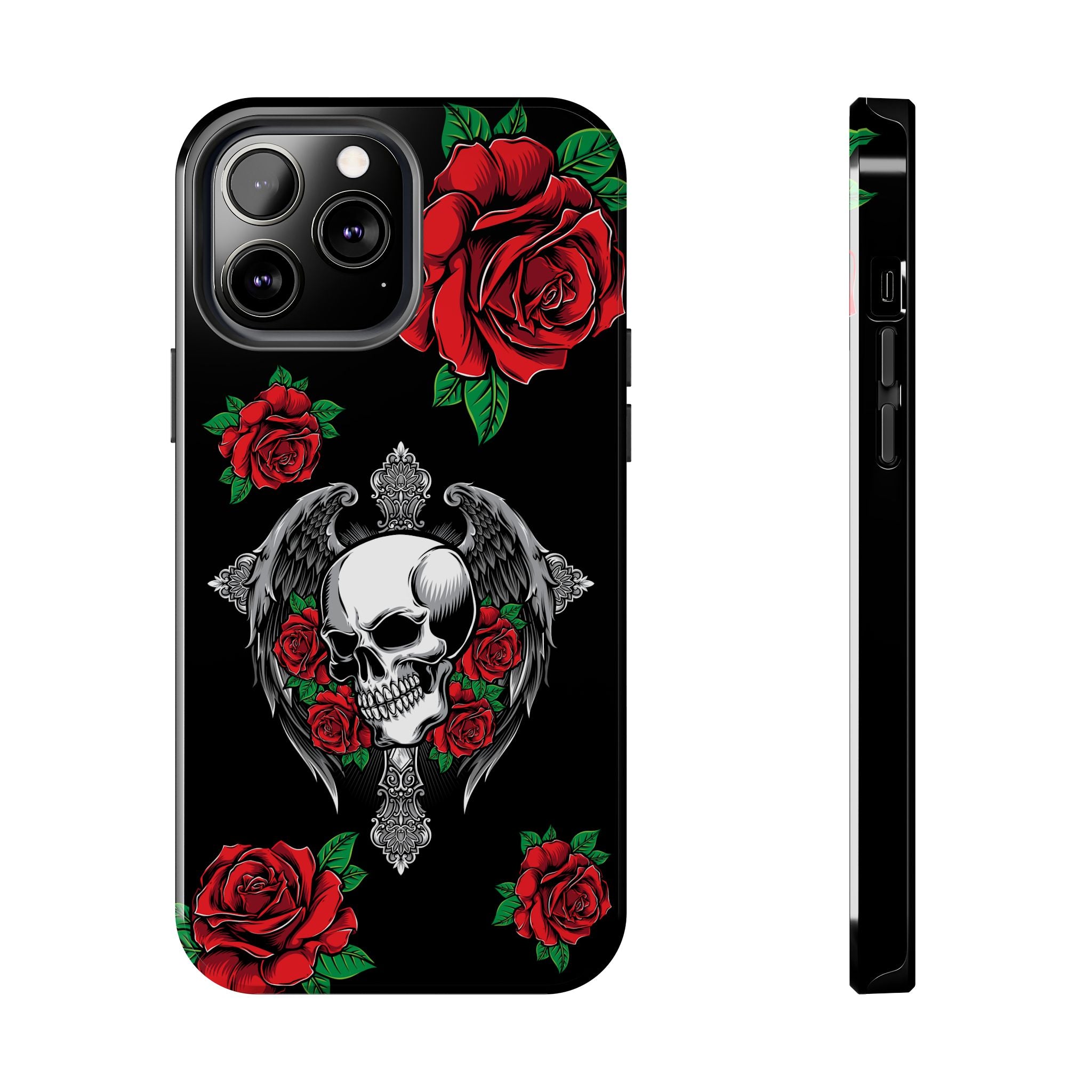 Skull and Rose Phone Case