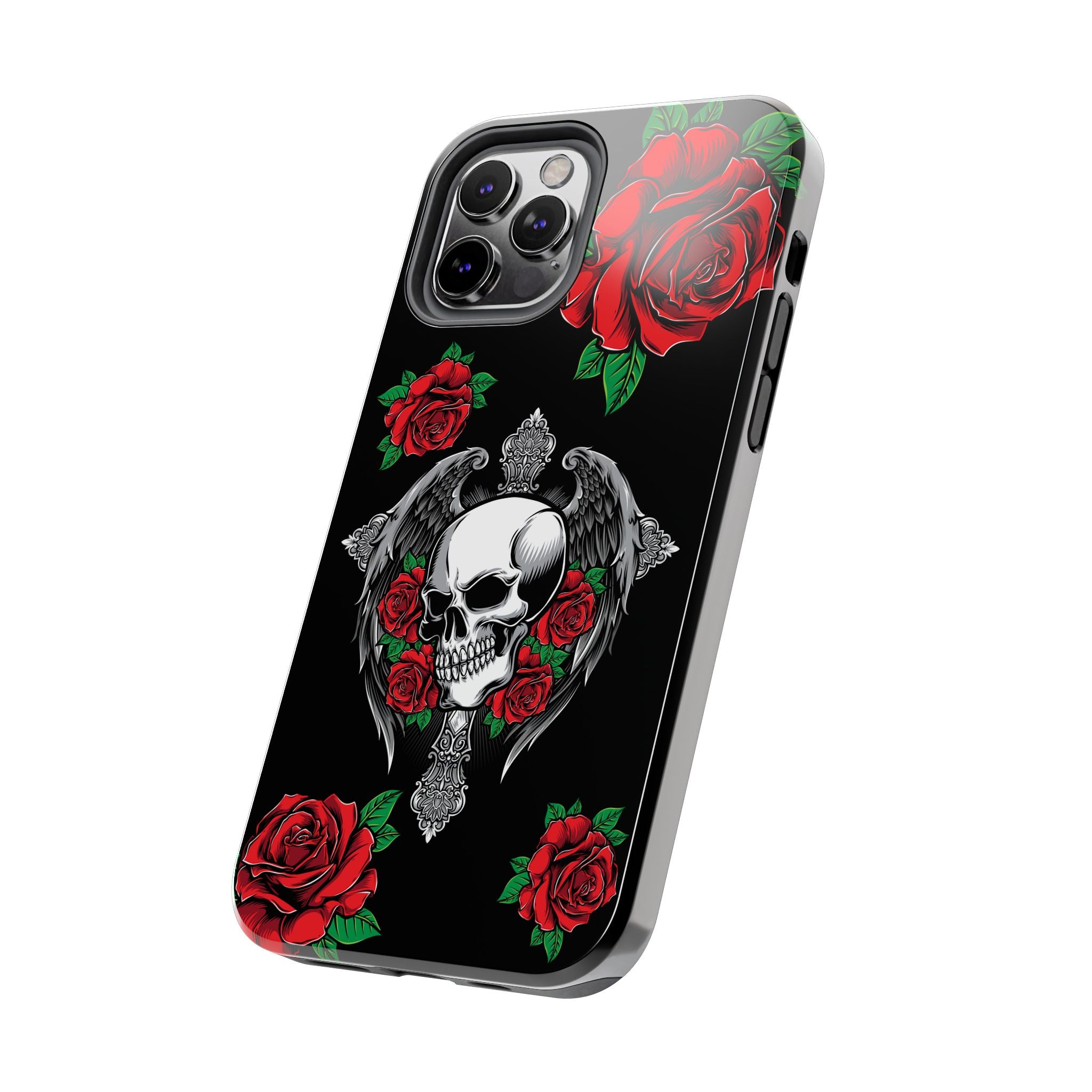 Skull and Rose Phone Case