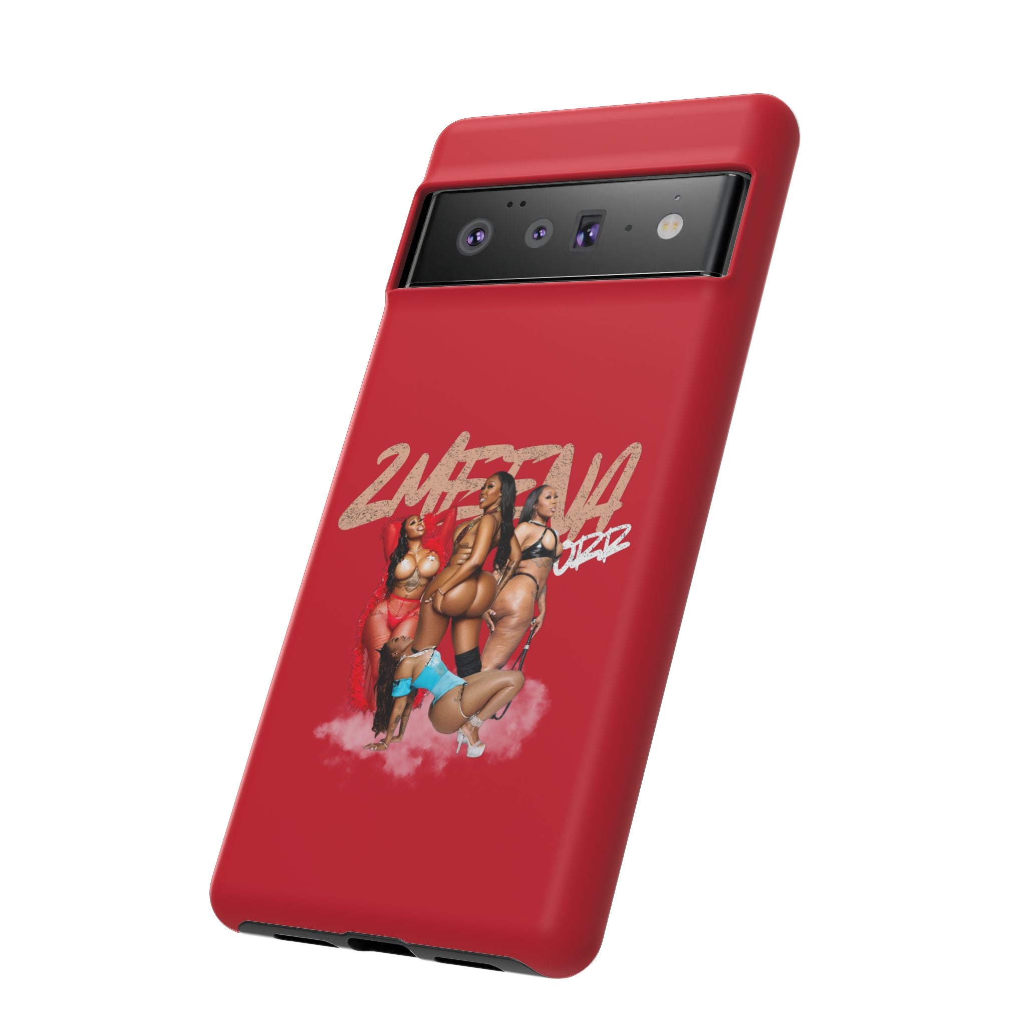 Phone Case - '2MEEZNA' Pin-Up Trio Graphic Slim Protective Cover