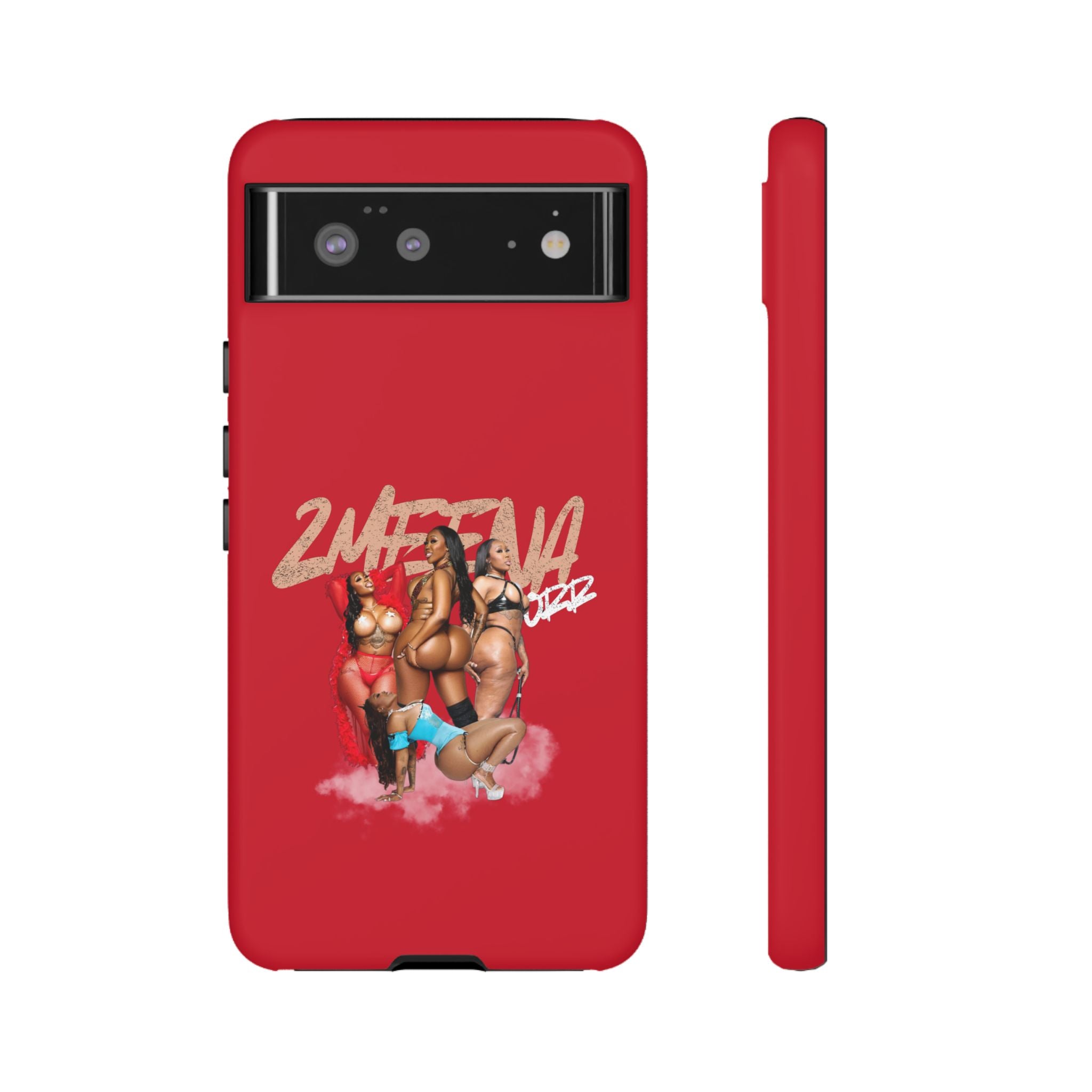 Phone Case - '2MEEZNA' Pin-Up Trio Graphic Slim Protective Cover