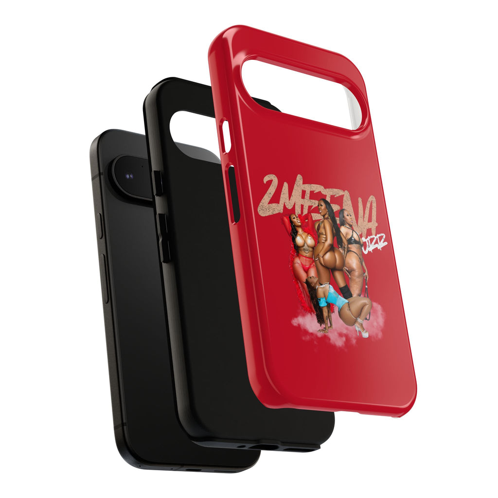Phone Case - '2MEEZNA' Pin-Up Trio Graphic Slim Protective Cover