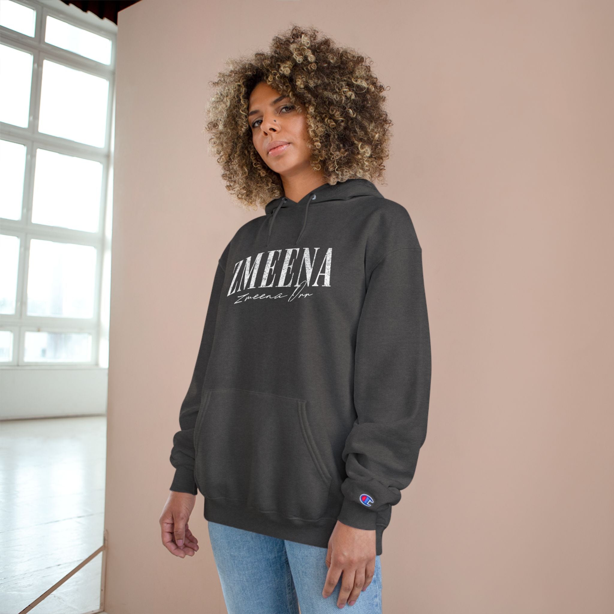 Hoodie — ZMEENA Graphic Hoodie with Pinup Trio Design