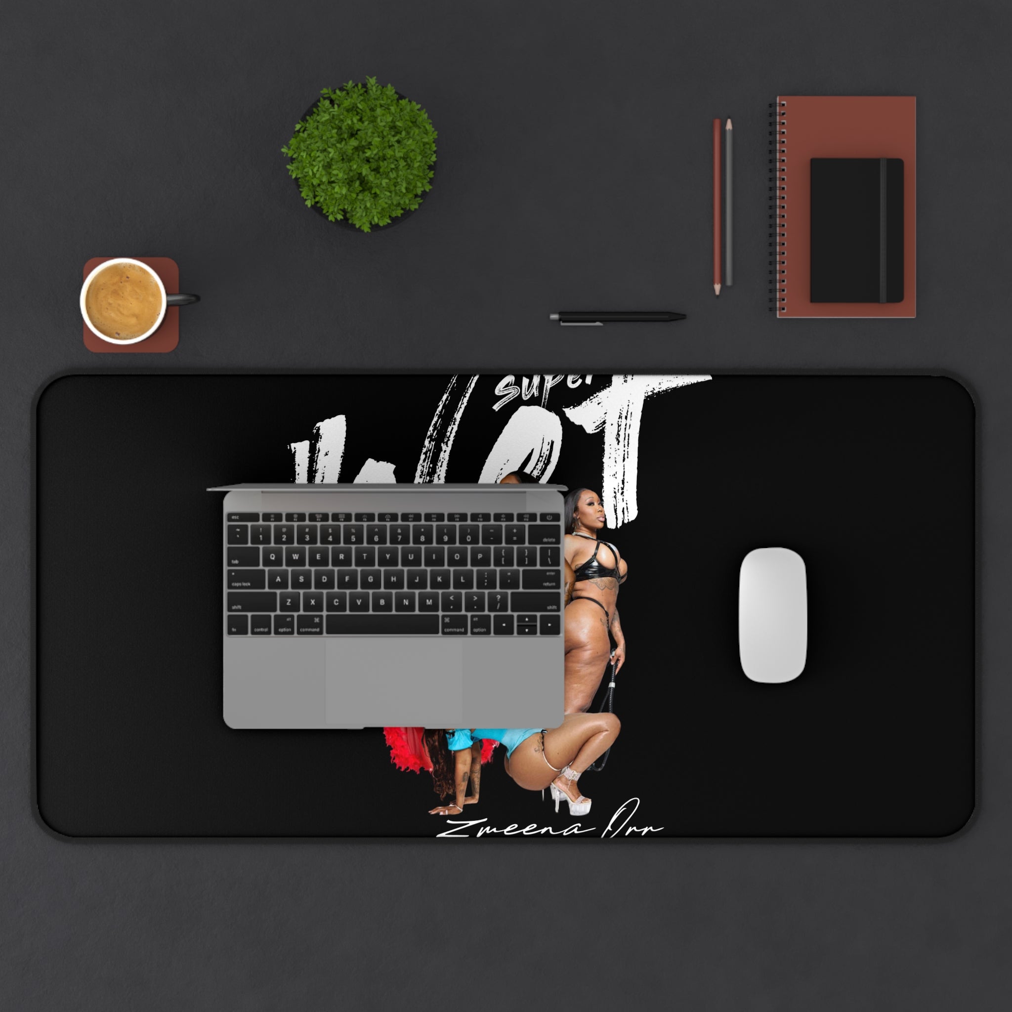 Desk Mat — "Vogue Vixen" Pin-Up Girl Gaming/Office Desk Mat