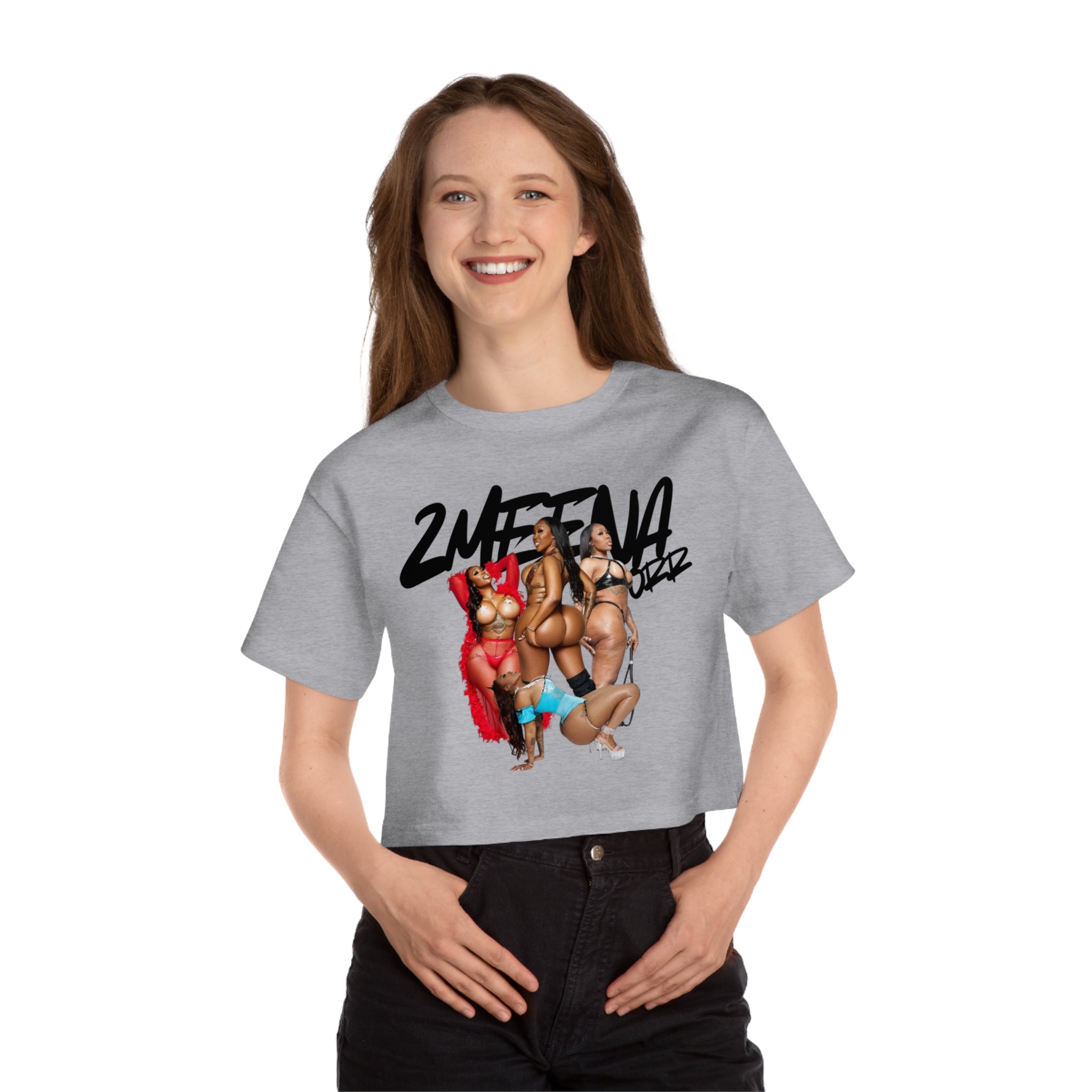 Cropped T-Shirt — '2WEETNAZ' Pin-Up Girls Graphic Crop Tee