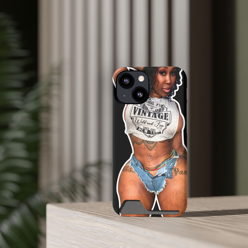 ZMEENAORR Phone Case With Card Holder