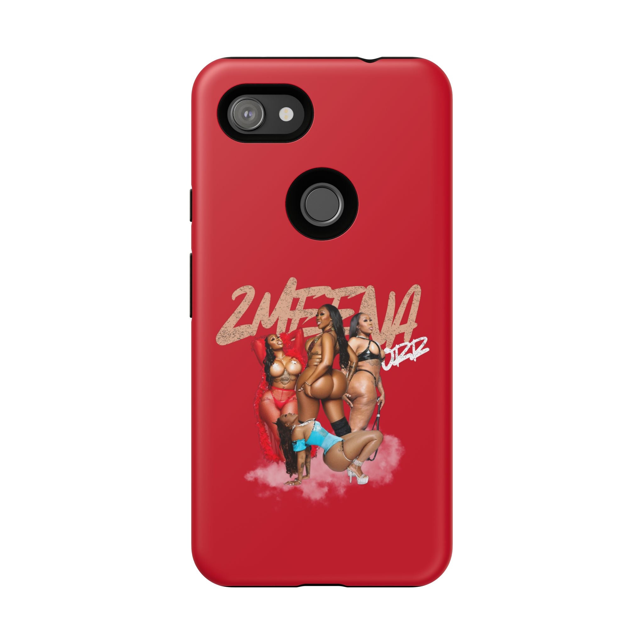 Phone Case - '2MEEZNA' Pin-Up Trio Graphic Slim Protective Cover