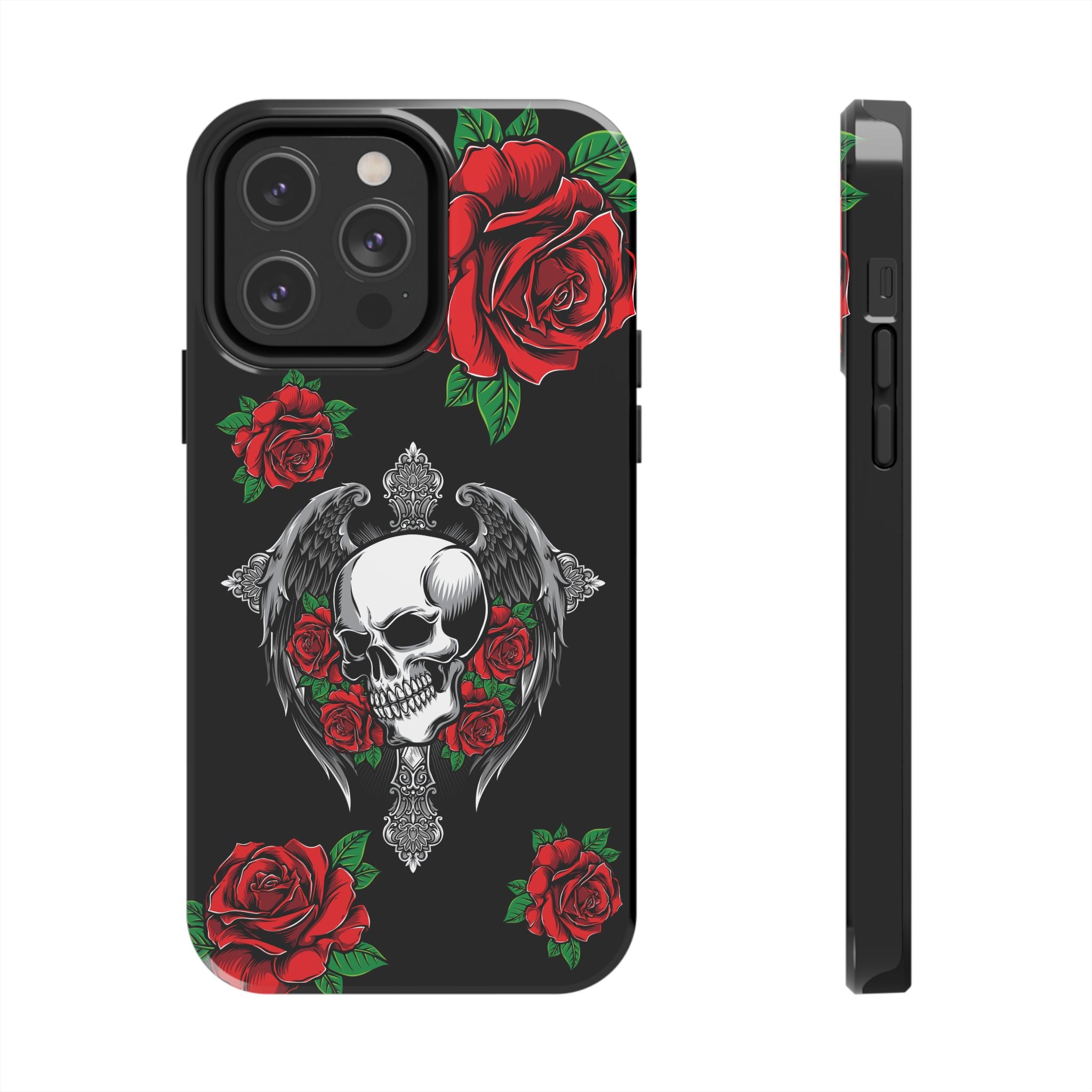 Skull and Rose Phone Case