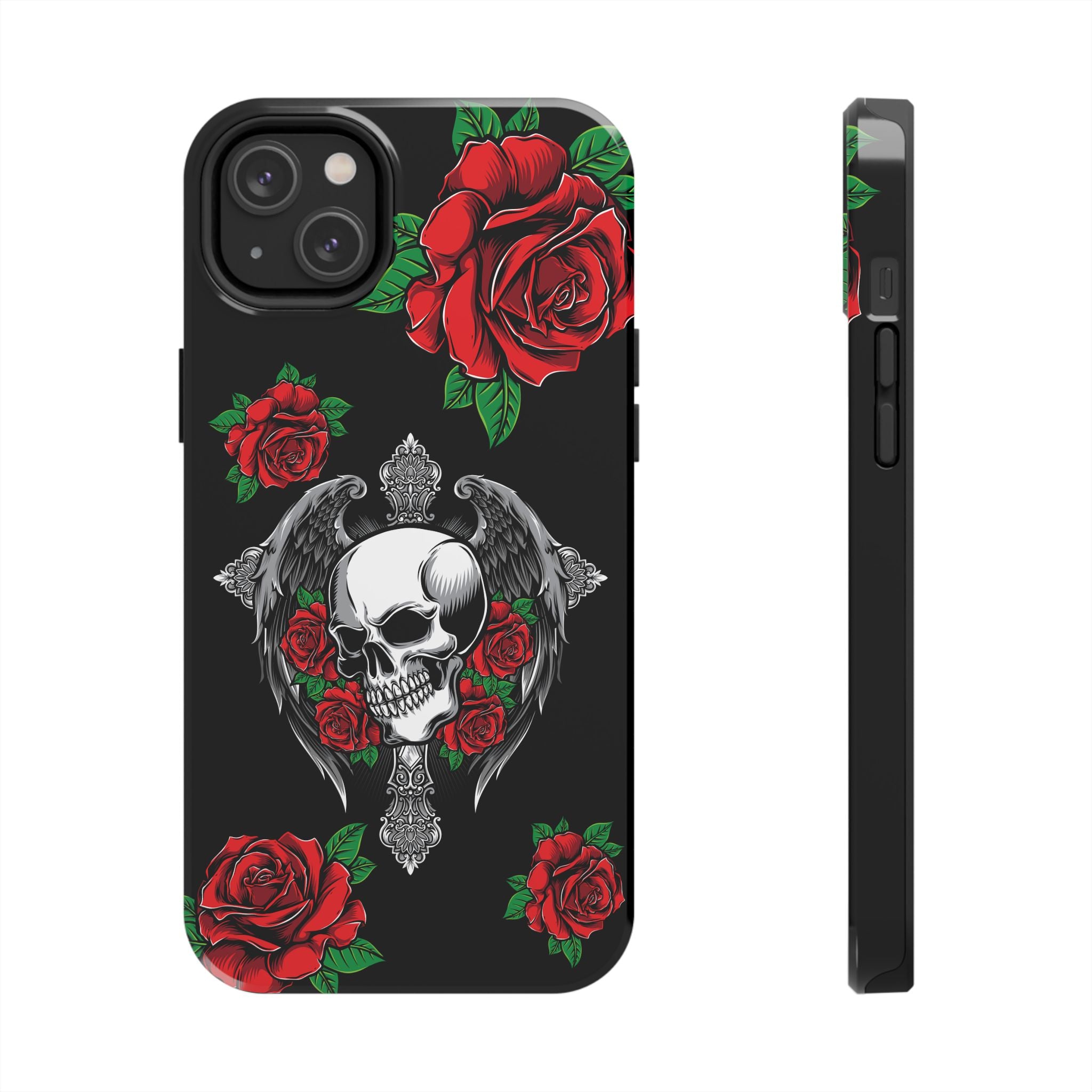 Skull and Rose Phone Case