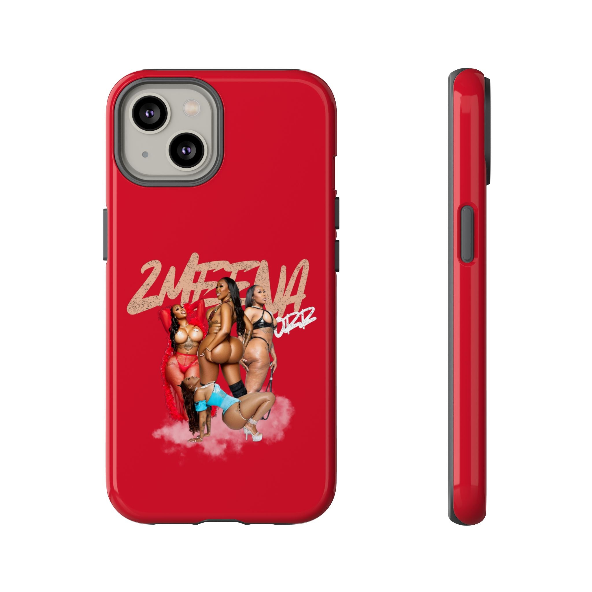 Phone Case - '2MEEZNA' Pin-Up Trio Graphic Slim Protective Cover