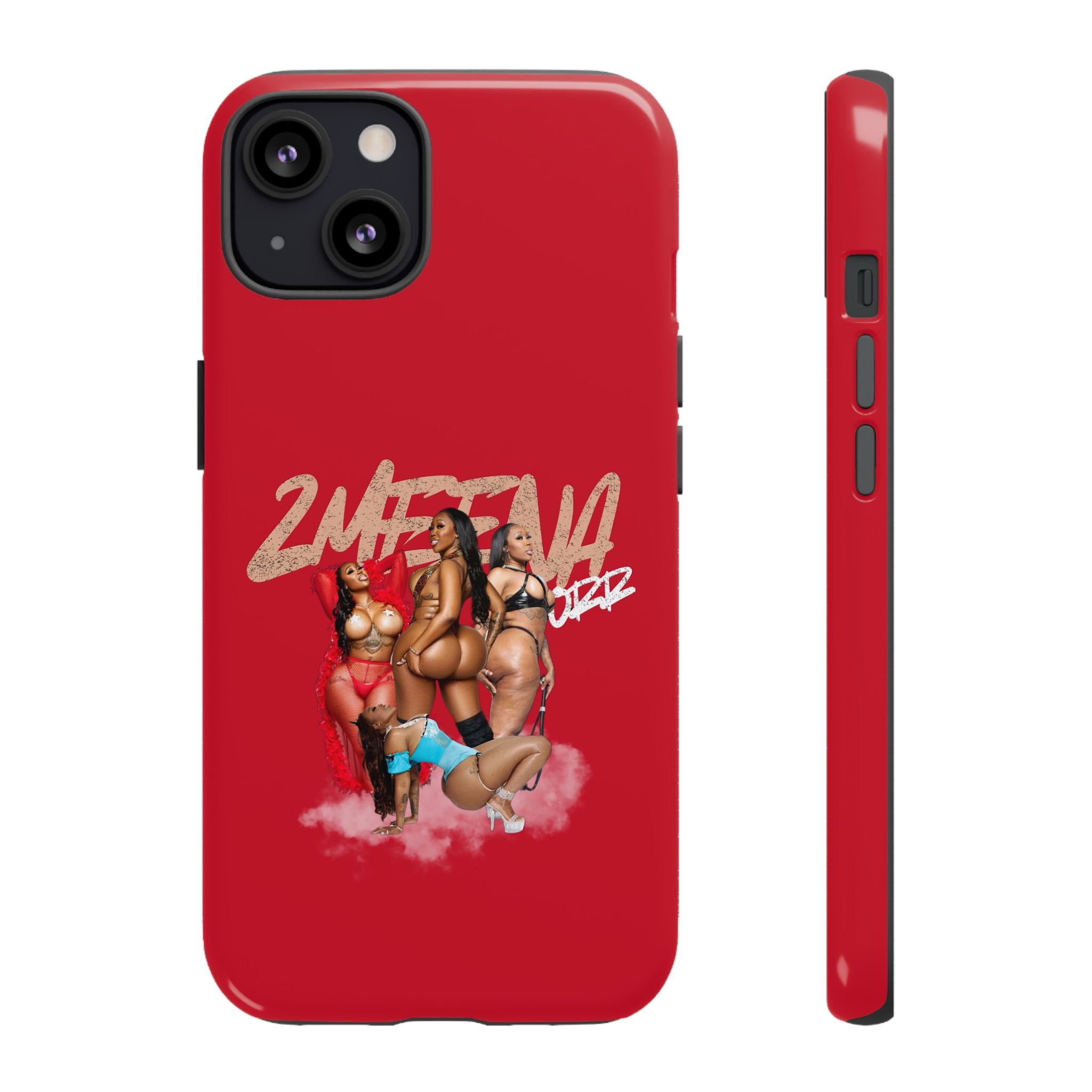 Phone Case - '2MEEZNA' Pin-Up Trio Graphic Slim Protective Cover