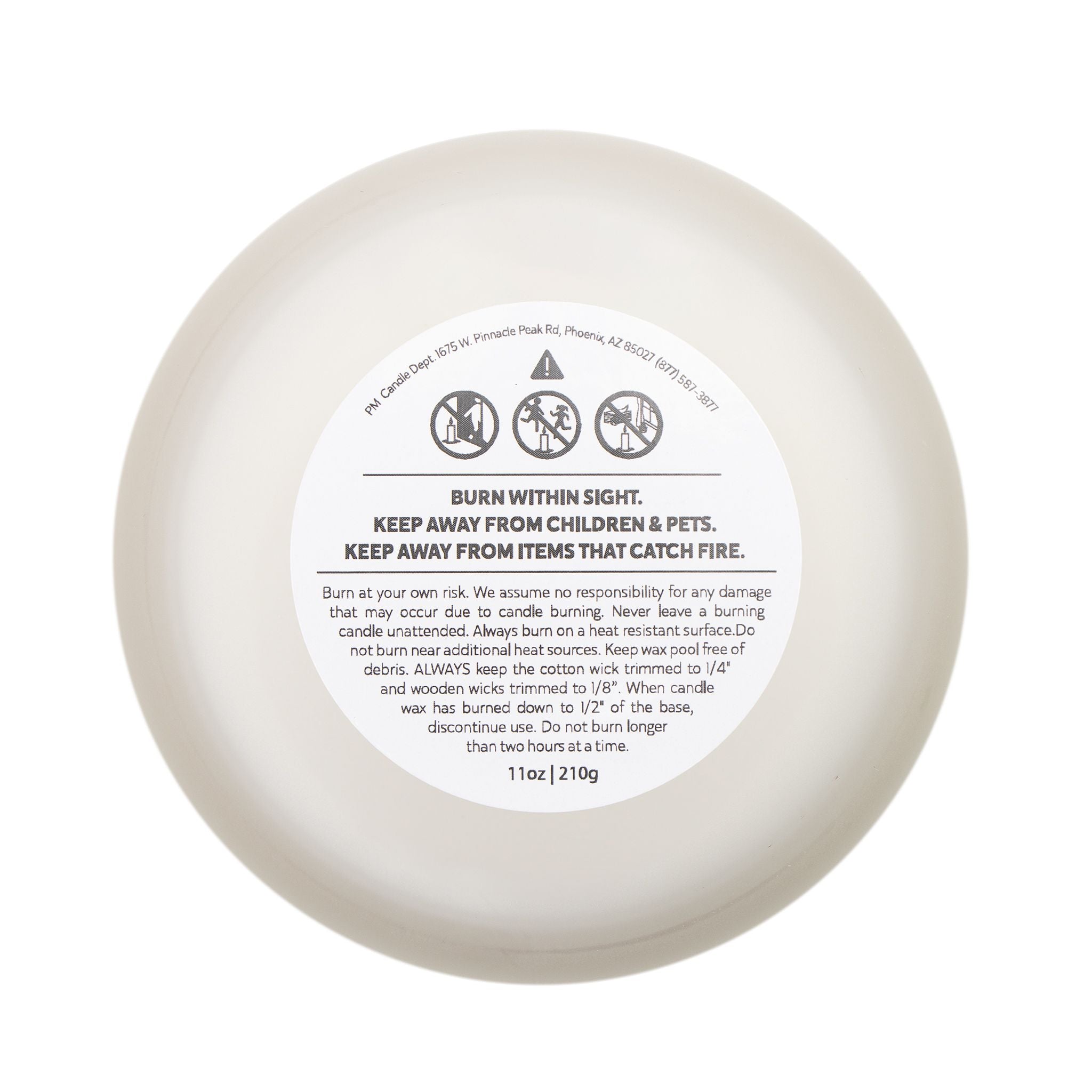 Black Label Frosted Glass Candle — Bold Pinup Illustration Scented Soy Candle, 11oz