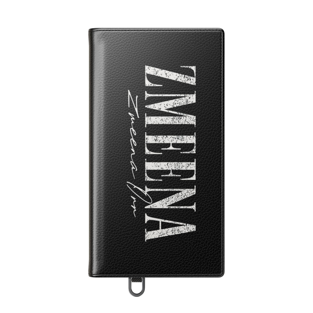 Black Personalized Flip Phone Case – "Super Wet" Graphic & Name (Tamena)