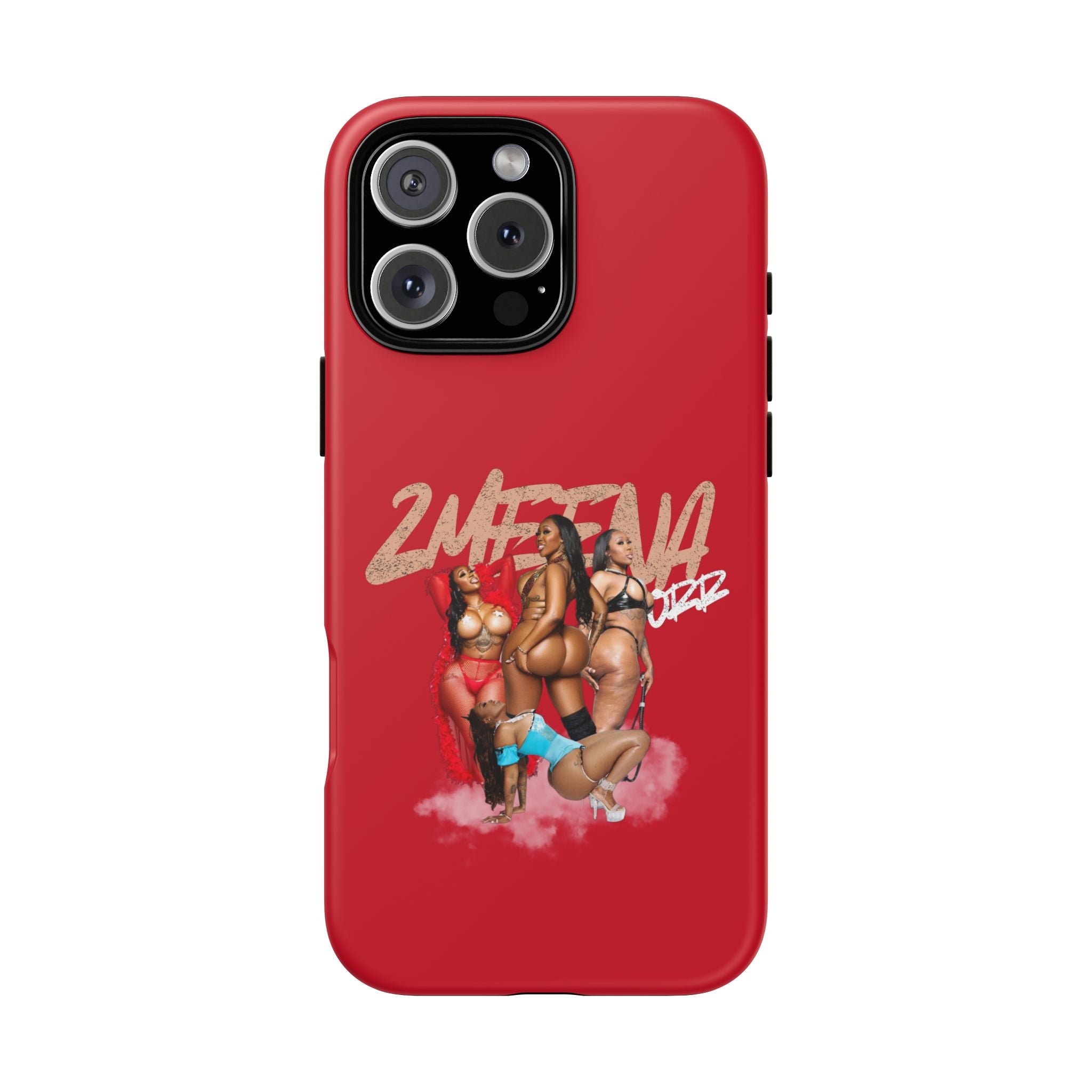 Phone Case - '2MEEZNA' Pin-Up Trio Graphic Slim Protective Cover