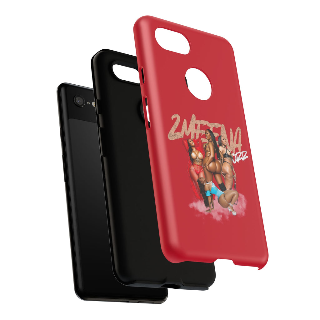 Phone Case - '2MEEZNA' Pin-Up Trio Graphic Slim Protective Cover