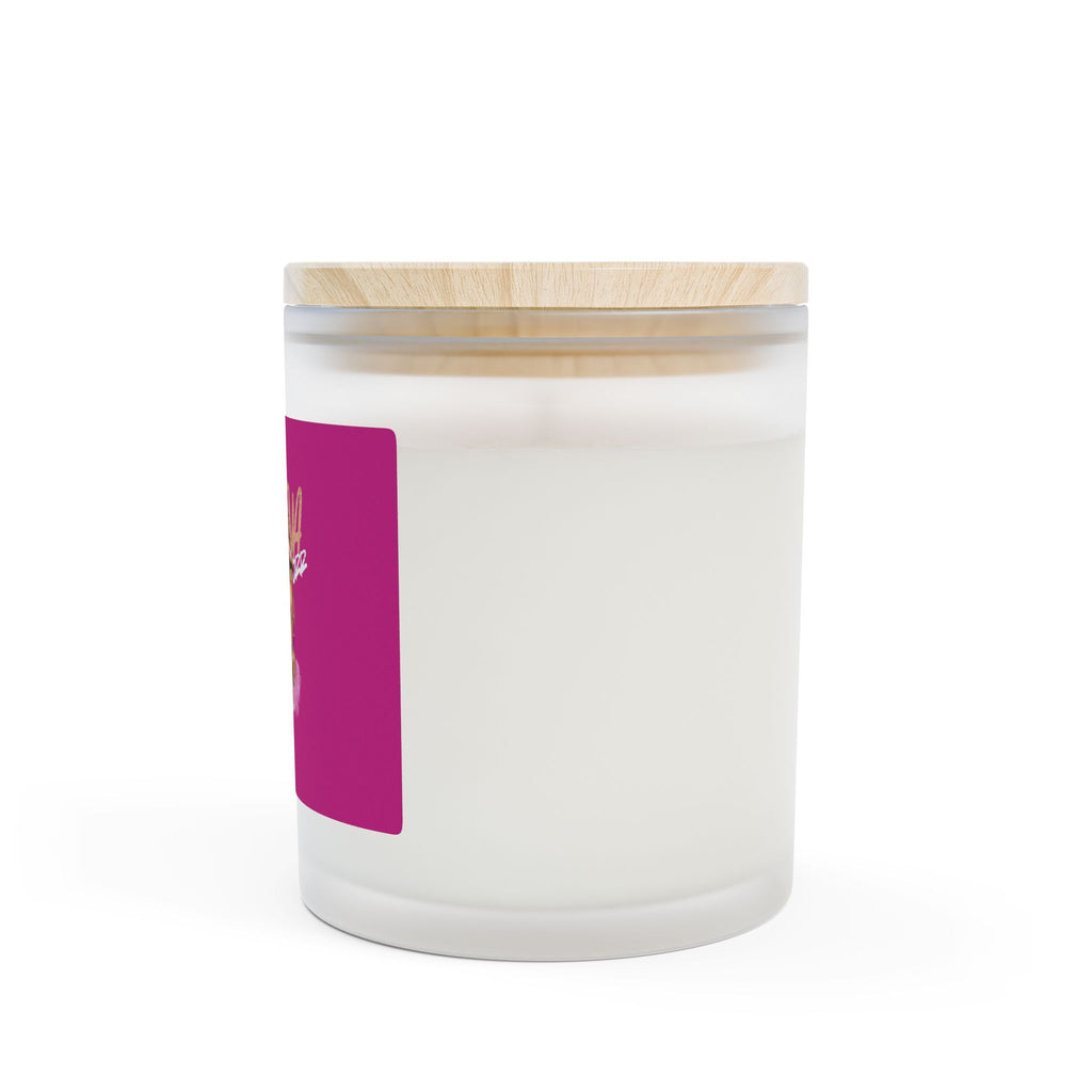11oz Frosted Glass Candle — Bold Pin-Up Graphic "2WET4U" Scented Candle